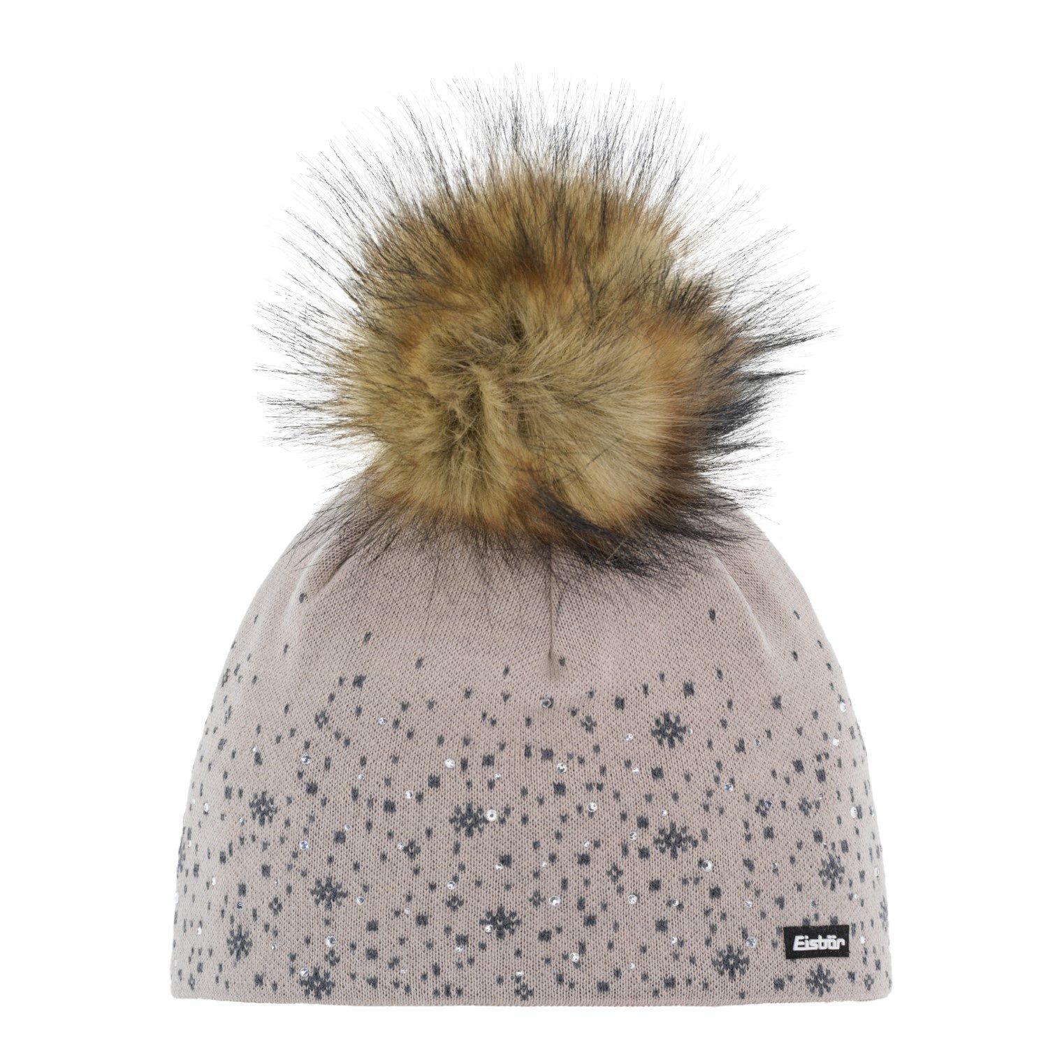 Eisbär Strickmütze Rana Lux Crystal Mütze mit Bommel (Stück)