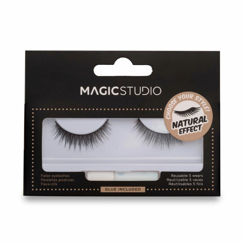 Magic Studio Einzelwimpern Powerful Cosmetics Vegan Natural Effect 1 U