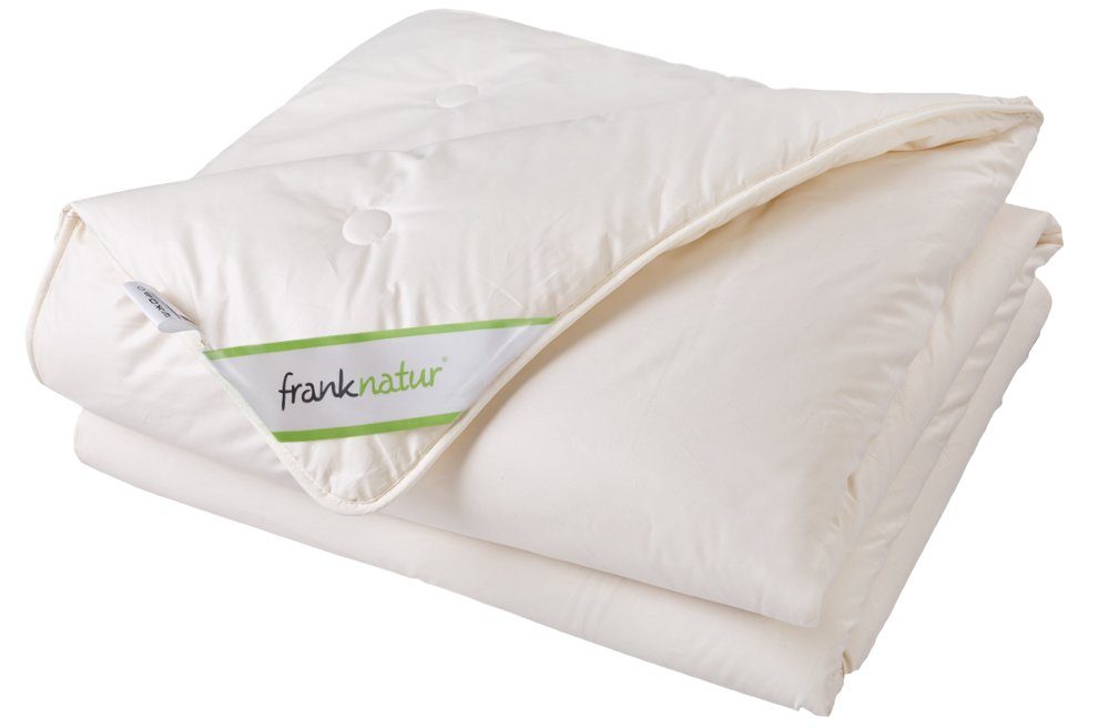 franknatur Naturfaserbettdecke Ganzjahresdecke Lyocell Bio, Füllung: 100% Lyocell/Tencel®, Bezug: 100% Baumwolle kbA, temperaturausgleichende Mono-Ganzjahresdecke