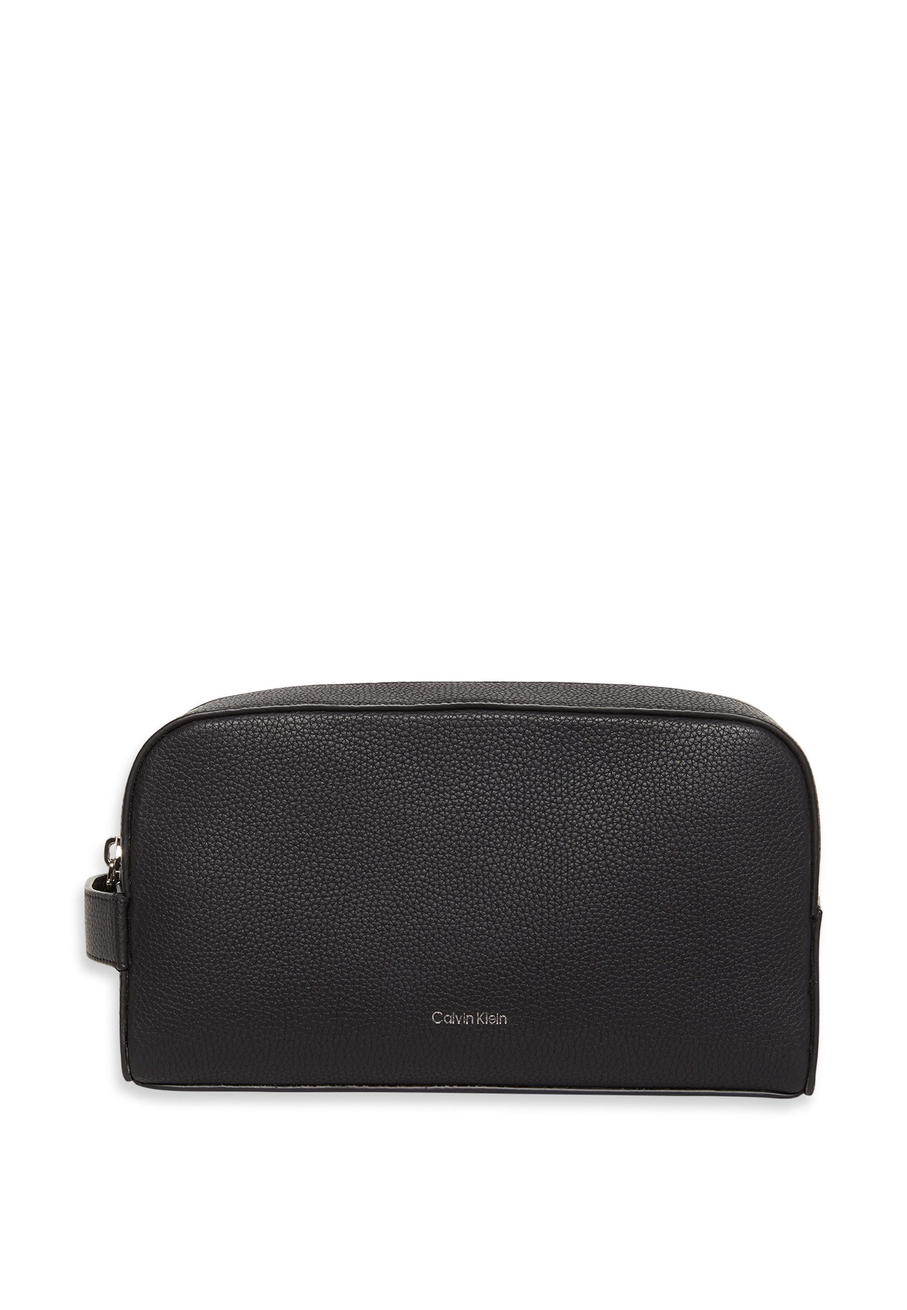 Calvin Klein Kulturbeutel FOIL EMBOSS, Waschbeutel, Kosmetiktasche, Kulturtasche mit Trageschlaufe