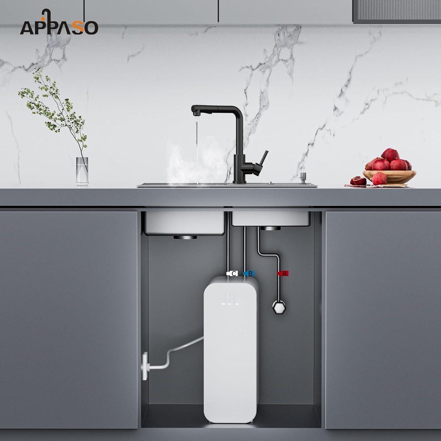 LuxusKollektion Spültischarmatur Niederdruck Armatur Schwarz Küche Ausziehb günstig online kaufen