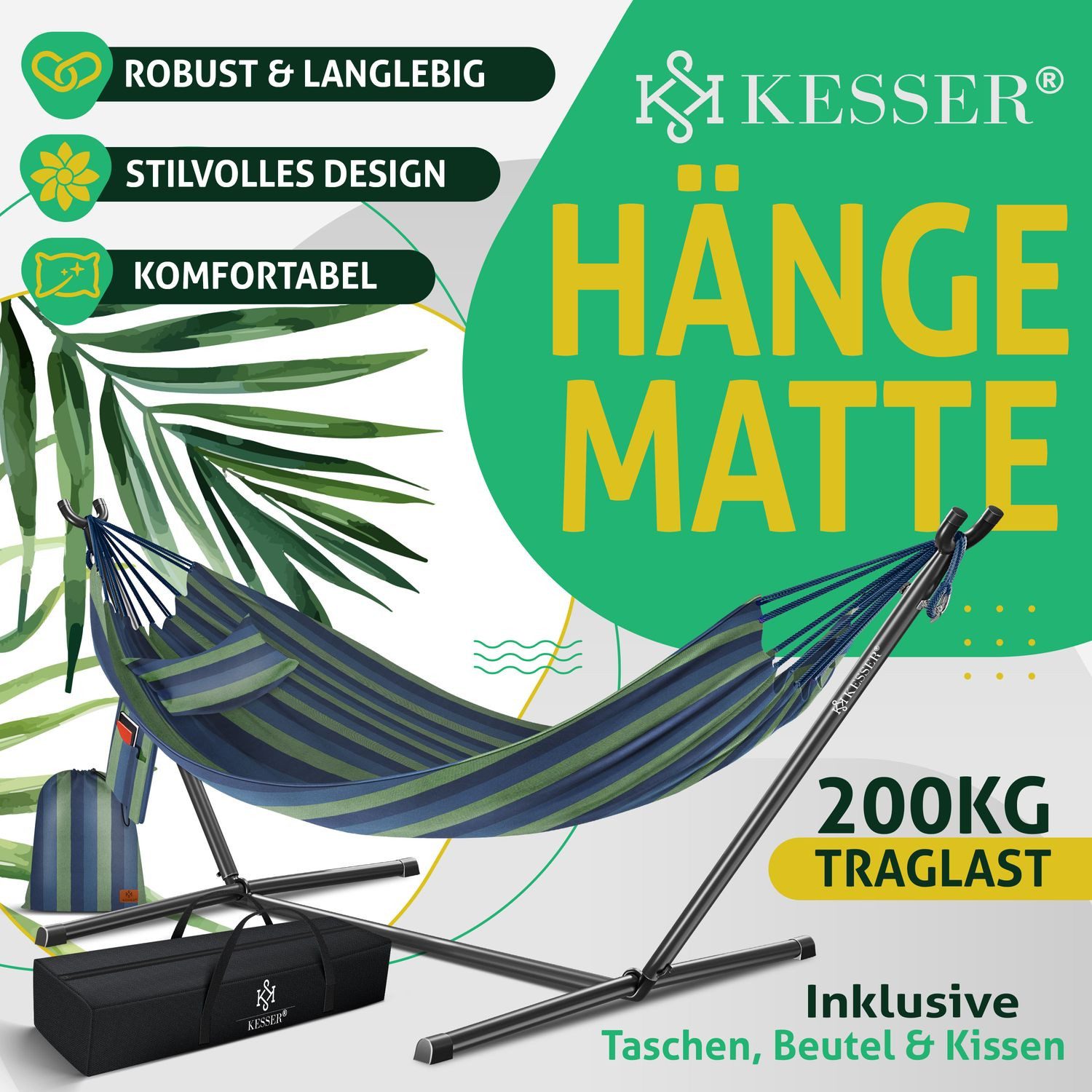 KESSER Hängematte, Hängematte LAKE mit Gestell günstig online kaufen