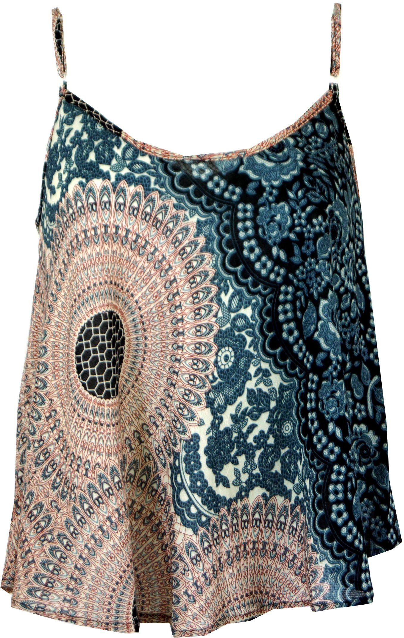Guru-Shop T-Shirt Trägertop, Sommertop, Damentop, Strandtop -.. Festival, Hippie, Ethno Style, alternative Bekleidung