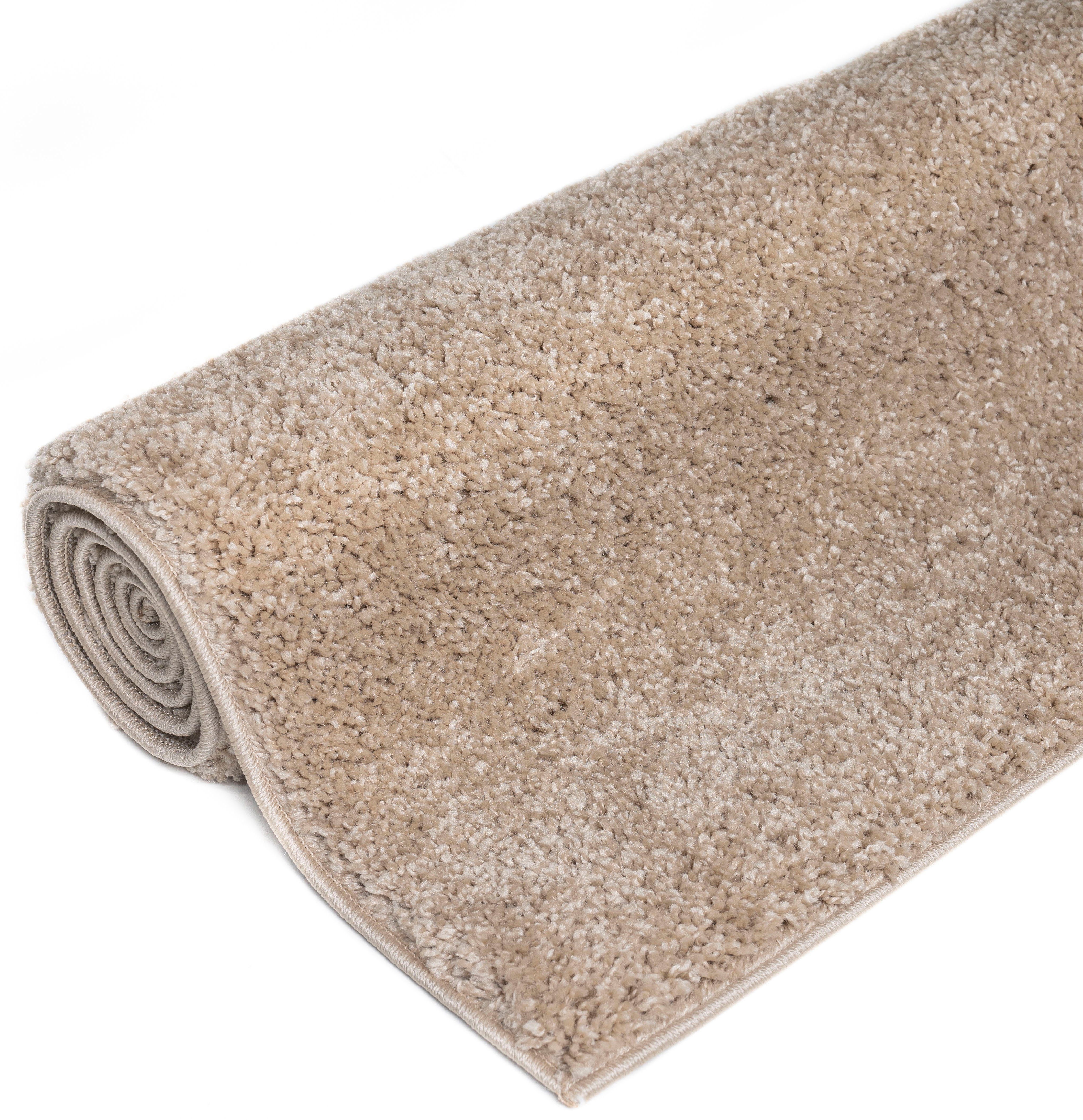 OTTO home Hochflor-Teppich Aviv, in Standard- und Premium-Qualität, 30 mm oder 45 mm Höhe, rechteckig, Uni Farben, einfarbig, weich, kuschelig, Läufer, Kundenli – Bild 5 von 5