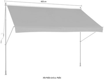 KONIFERA Klemmmarkise Breite/Ausfall: 400/150 cm