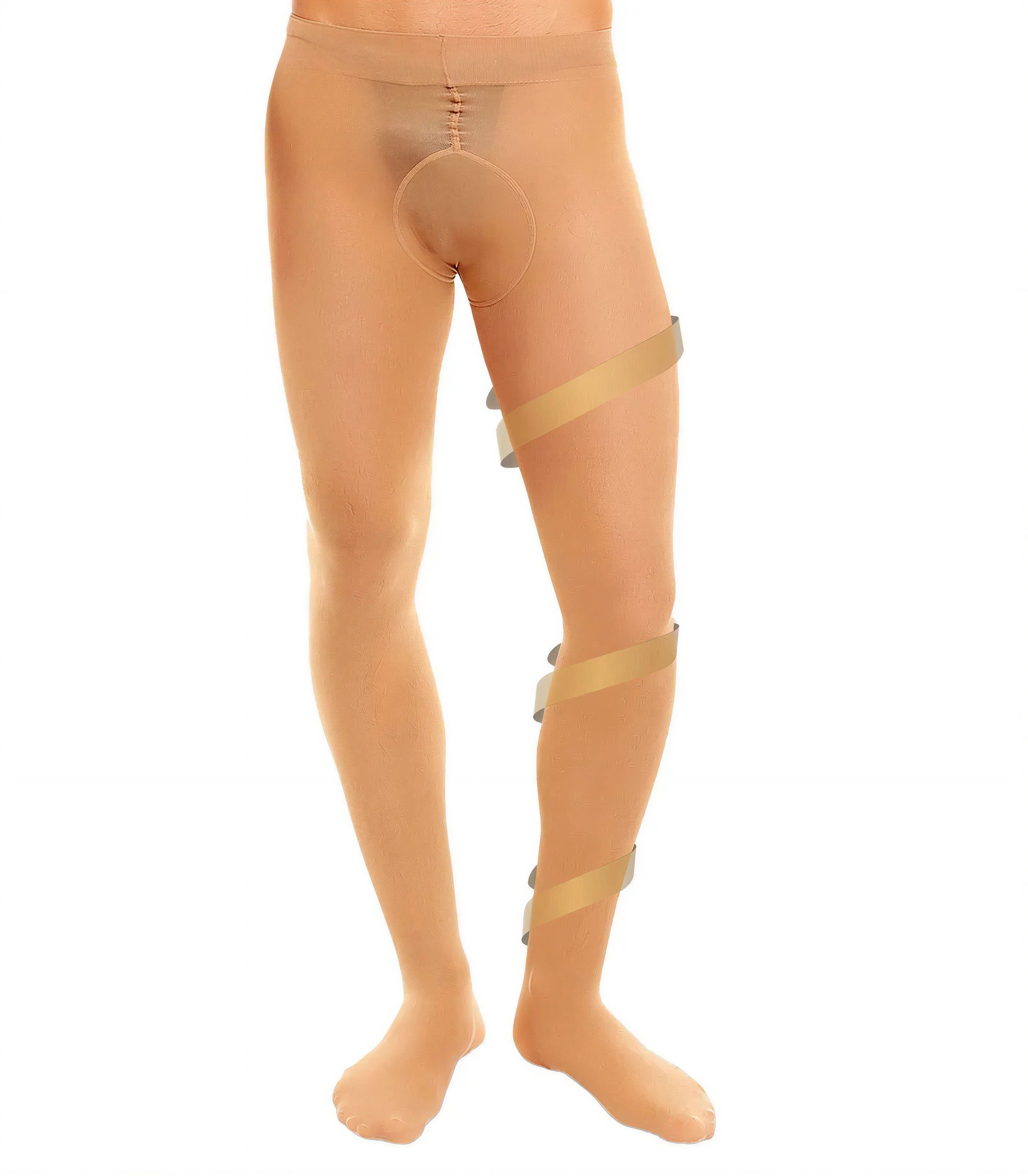 GLAMORY Stützstrumpfhose Herren SUPPORT 40 DEN 40 DEN (Packung 1 St. 1-er Pack) glänzend