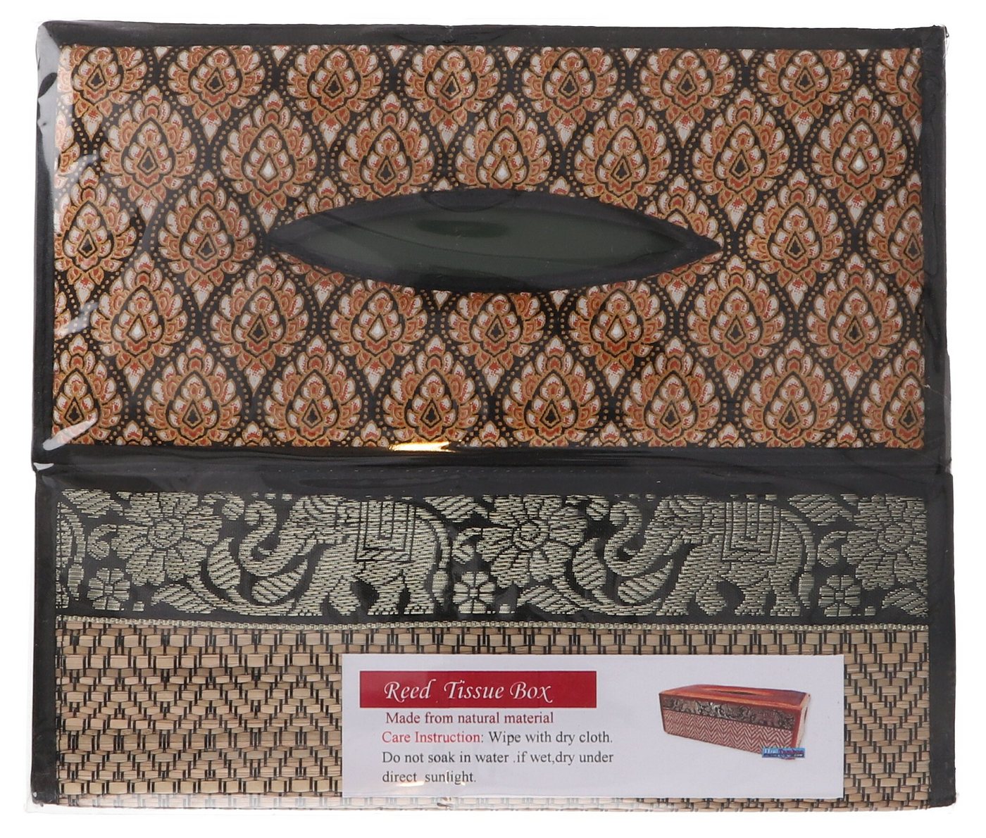 Thumbnail - Guru-Shop Aufbewahrungsdose Kosmetiktücher Servietten Box aus Rattan Napkin..