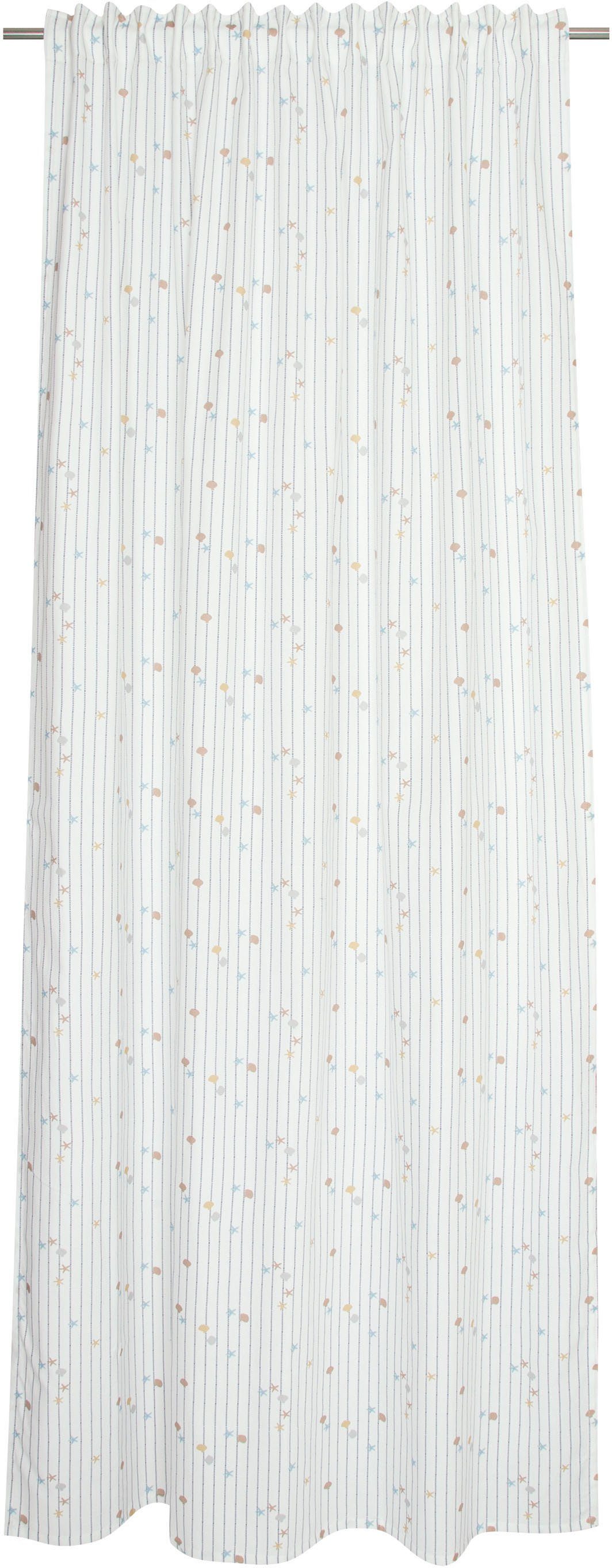 Vorhang Shells, Esprit, Multifunktionsband (1 St), blickdicht, Jacquard, aus nachhaltigerer Baumwolle (BCI)