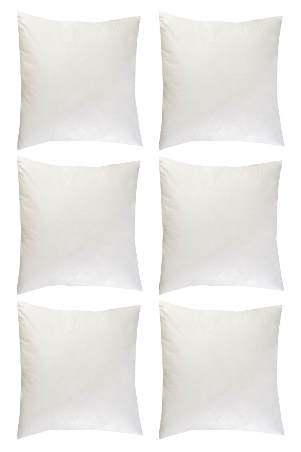 Bielefelder Bettfedern-Manufaktur Verse GmbH Kissenfüllung WALDEMAR, 6er Set, 40 x 40 cm, Baumwollbezug