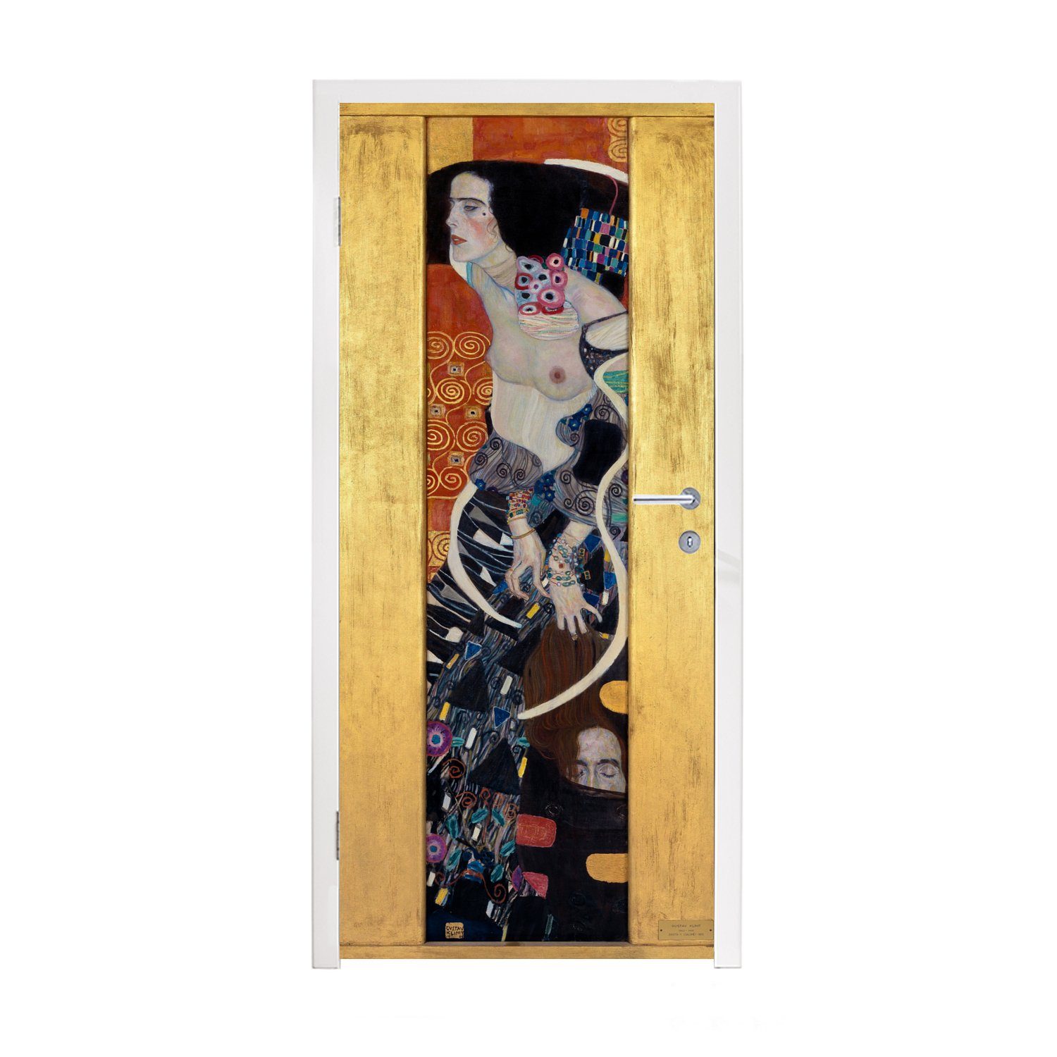 MuchoWow Türtapete Judith II Salomè - Gustav Klimt, Matt, bedruckt, (1 St), Fototapete für Tür, Türaufkleber, 75x205 cm