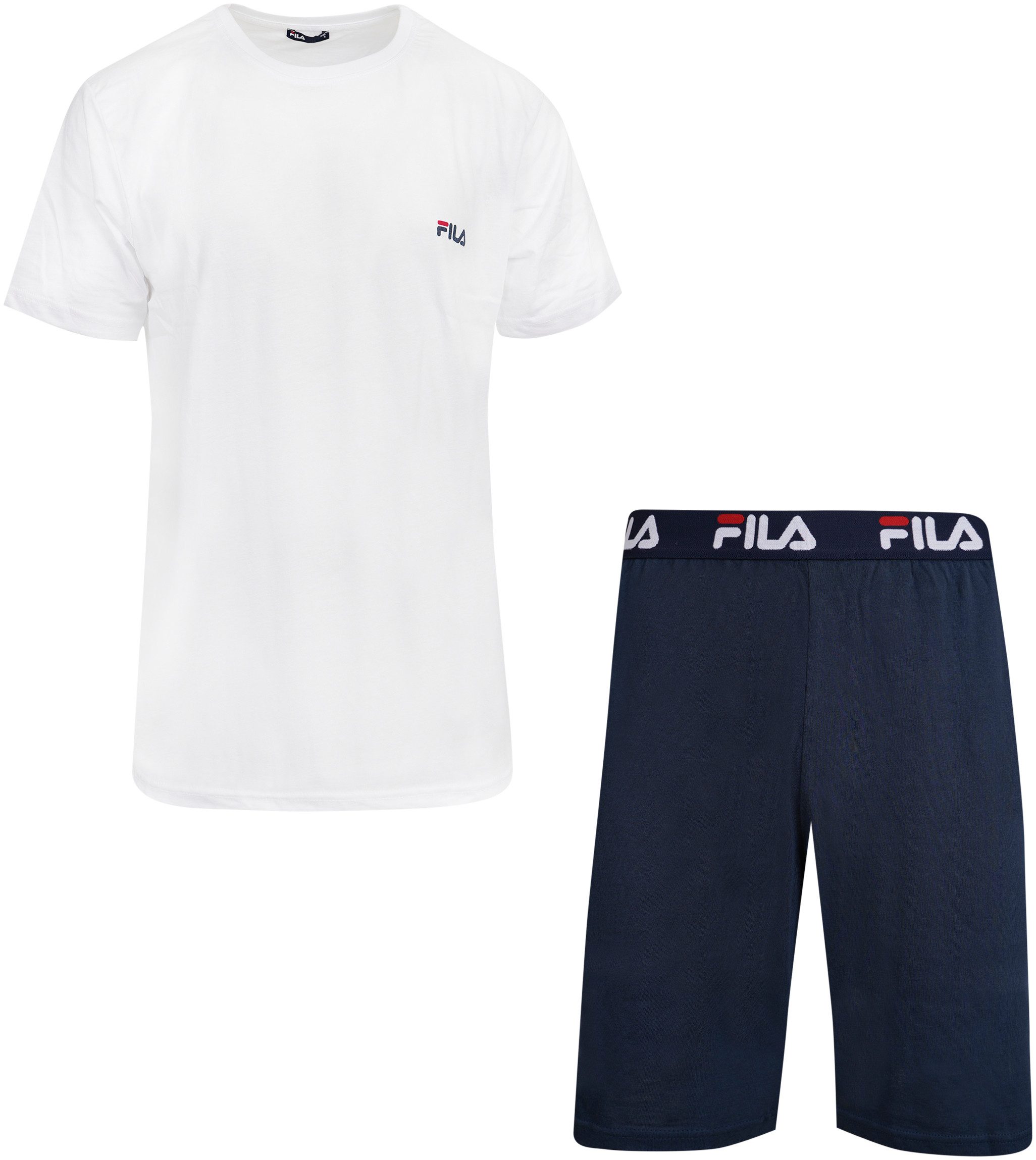 Fila Shorty (2 tlg) Hose mit elastischem Logobund und Kurzarmshirt