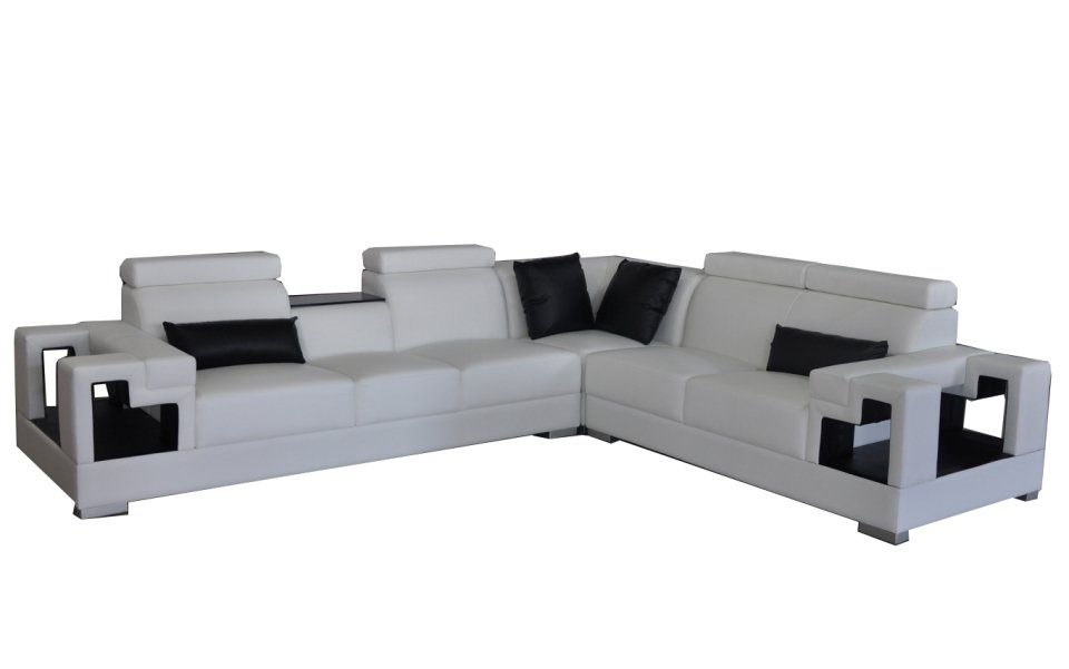 JVmoebel Ecksofa, Ledersofa Couch Wohnlandschaft Eck Design Modern Sofa L-Form