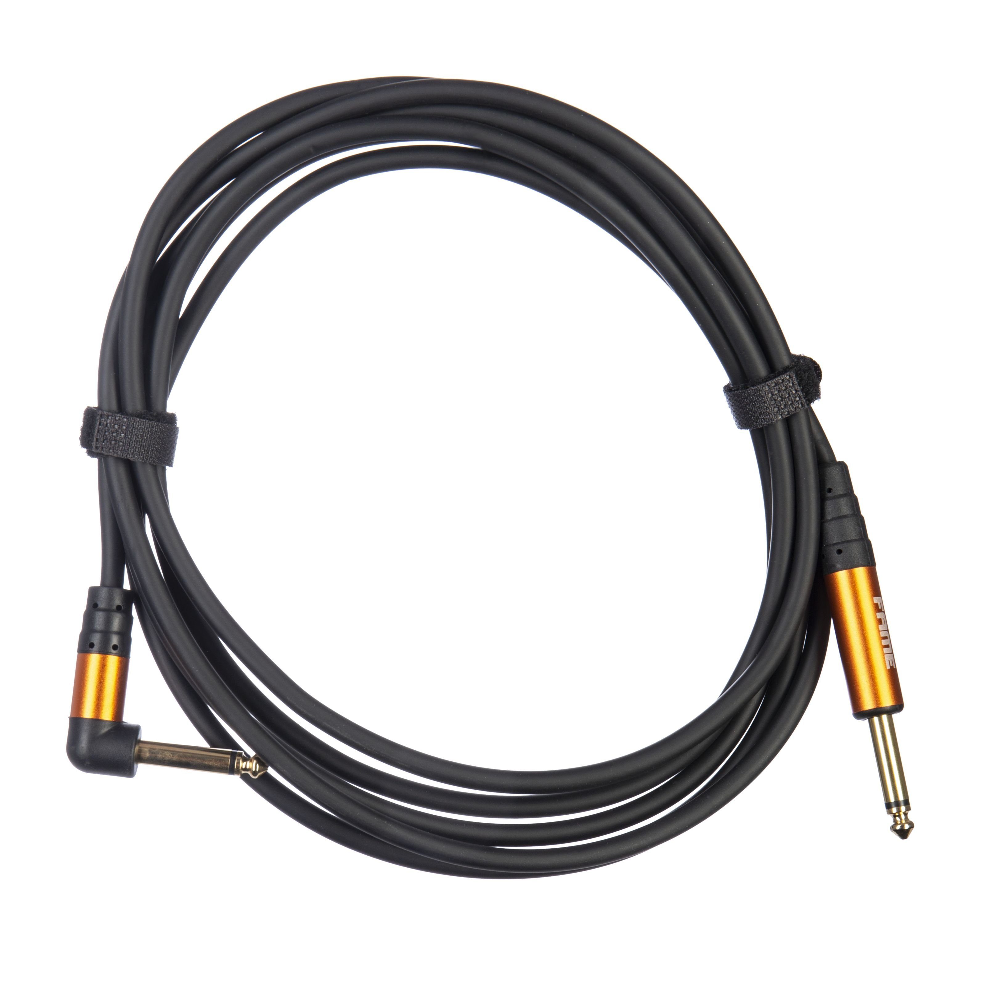 FAME Instrumentenkabel, E-Gitarrenkabel, Dual Shielded Instrumentenkabel, Vergoldete
