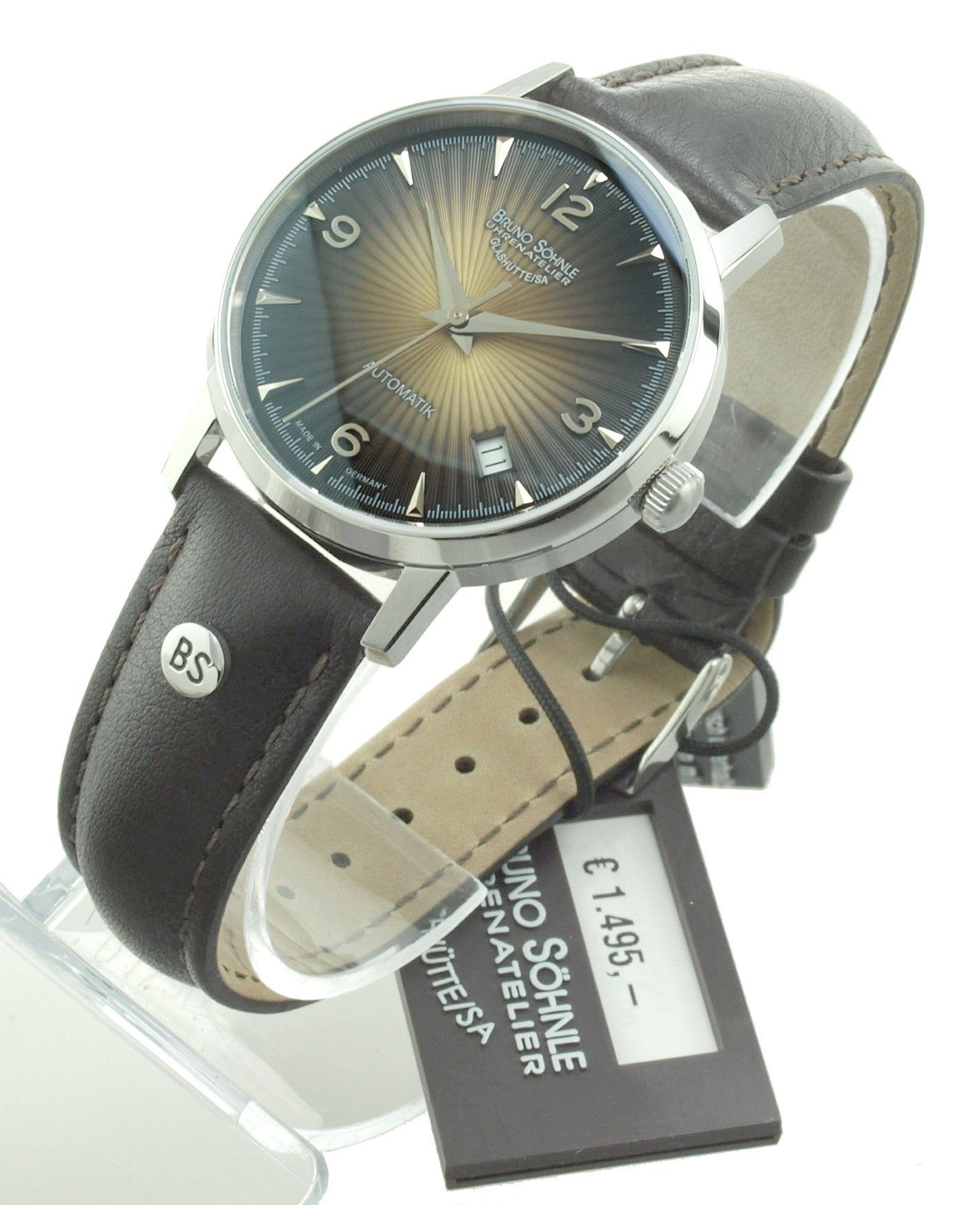 BRUNO SÖHNLE Automatikuhr Damen Uhr Stuttgart II Small Saphirglas Glasboden