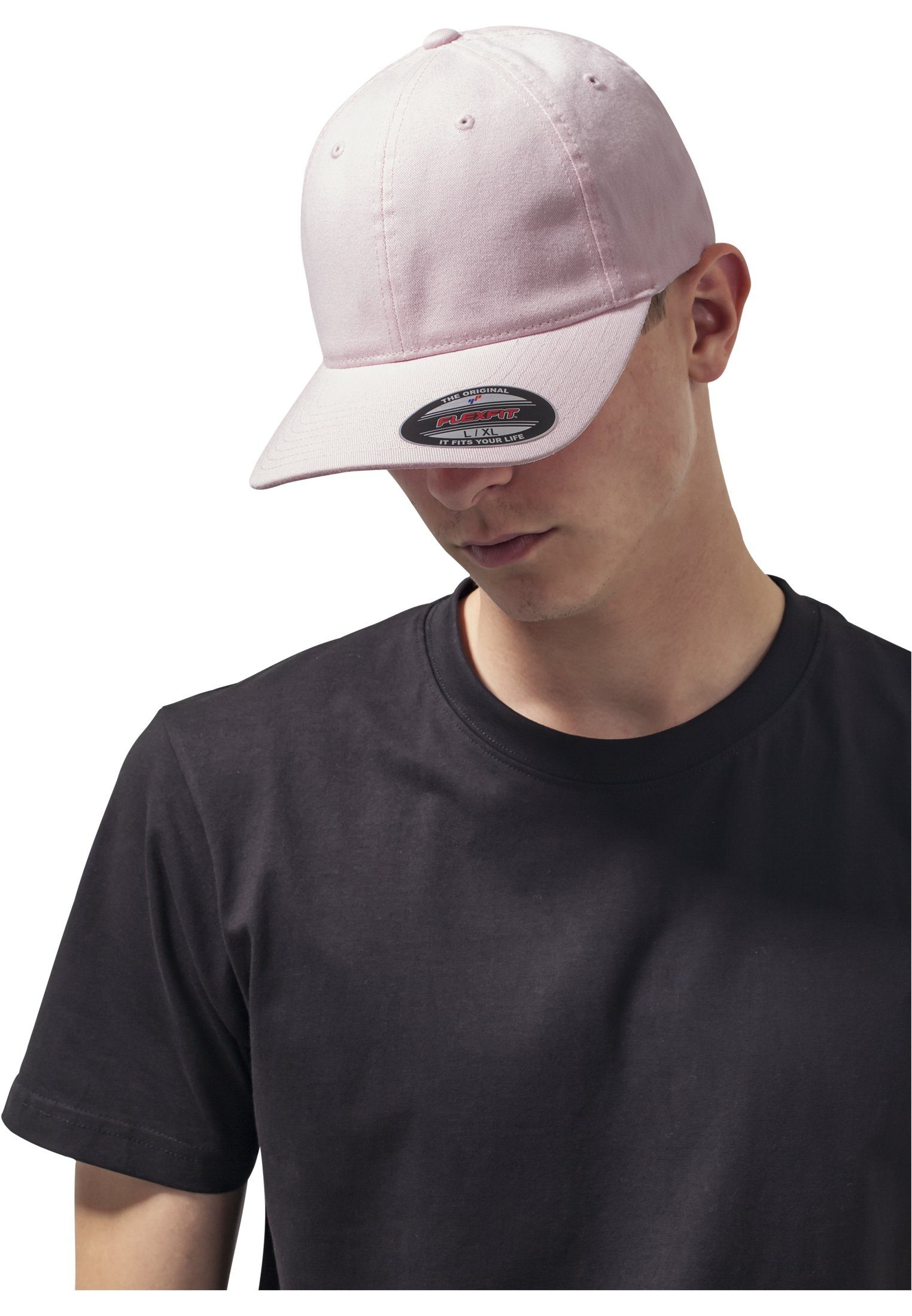 pink Washed Flexfit Hat Accessoires Flex Cotton Cap Dad Flexfit Garment