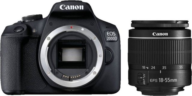 Canon EOS 2000D Kit 18 55 mm DC III Spiegelreflexkamera (EF S 18 55mm f 3.5 5.6 III, 24,1 MP, NFC, WLAN (WiFi)  - Onlineshop OTTO