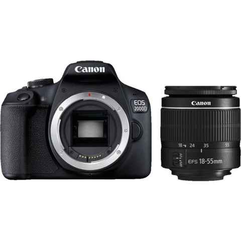 Canon EOS 2000D Kit 18-55 mm DC III Spiegelreflexkamera (EF-S 18-55mm f/3.5-5.6 III, 24,1 MP, NFC, WLAN (WiFi)