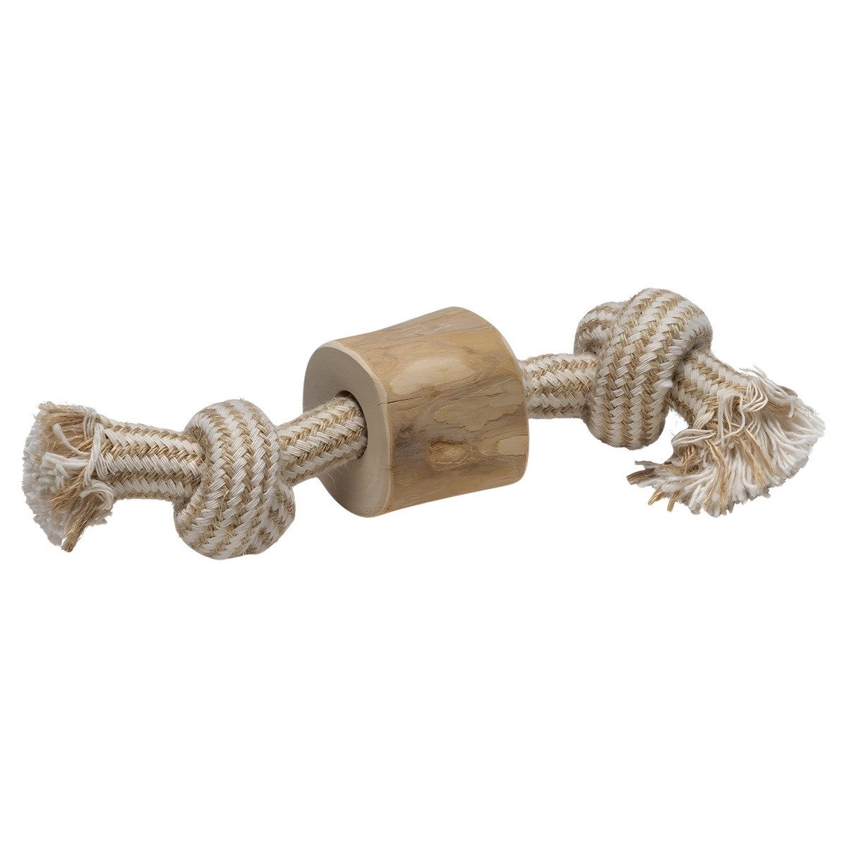 Beeztees Waschtisch-Halbsäule Hundespielzeug Patries aus Kaffeeholz/Baumwol günstig online kaufen