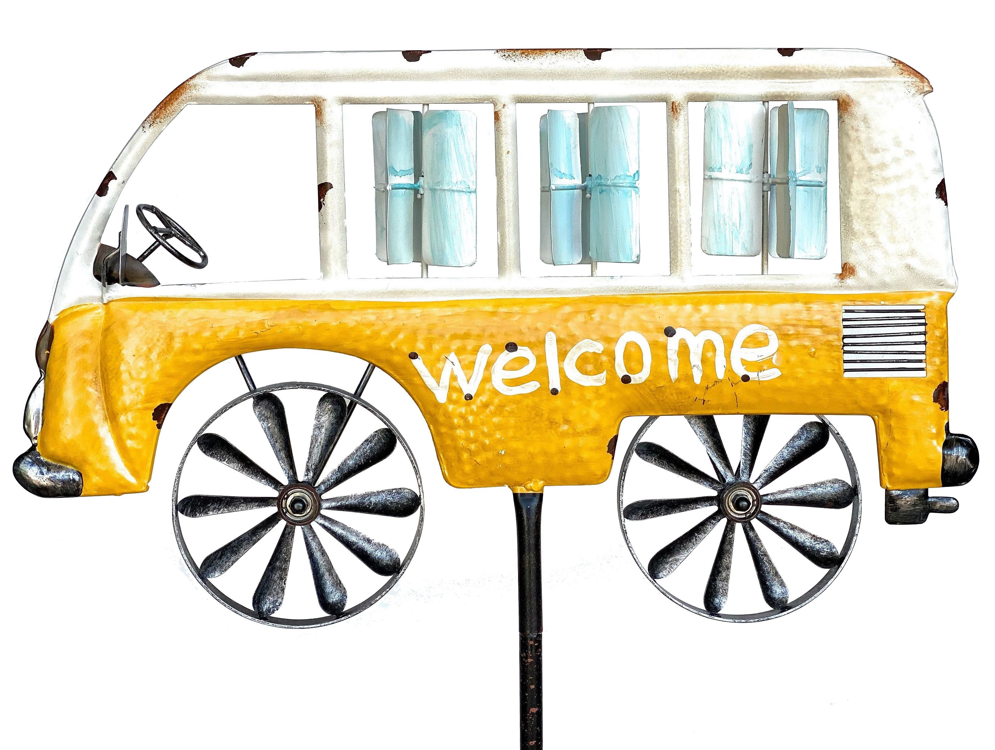 DanDiBo Gartenstecker Metall Bus Auto XL günstig online kaufen