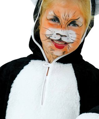 Karneval-Klamotten Kostüm Katze Tom Plüsch Tierkostüm Kinder Kleinkinder, Kinderkostüm 2 tlg. Katzenkostüm mit Kopf Mädchen Jungen