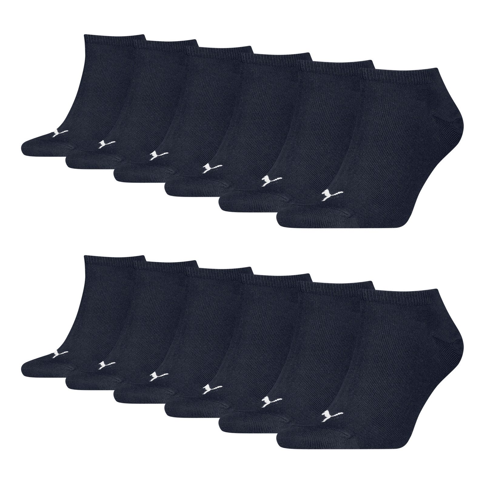 PUMA Sneakersocken Soft Cotton (6-Paar) mit Cat-Logo und PUMA-Schriftzug