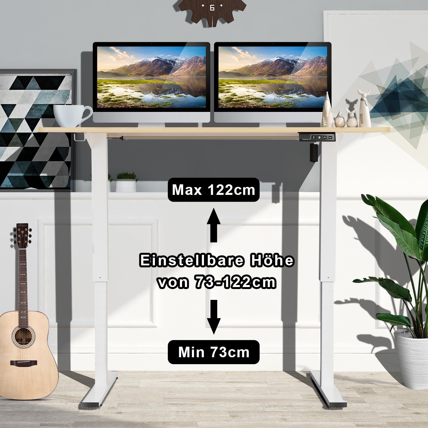 HOMALL Schreibtisch Basis Super Elektrisch Höhenverstellbarer günstig online kaufen