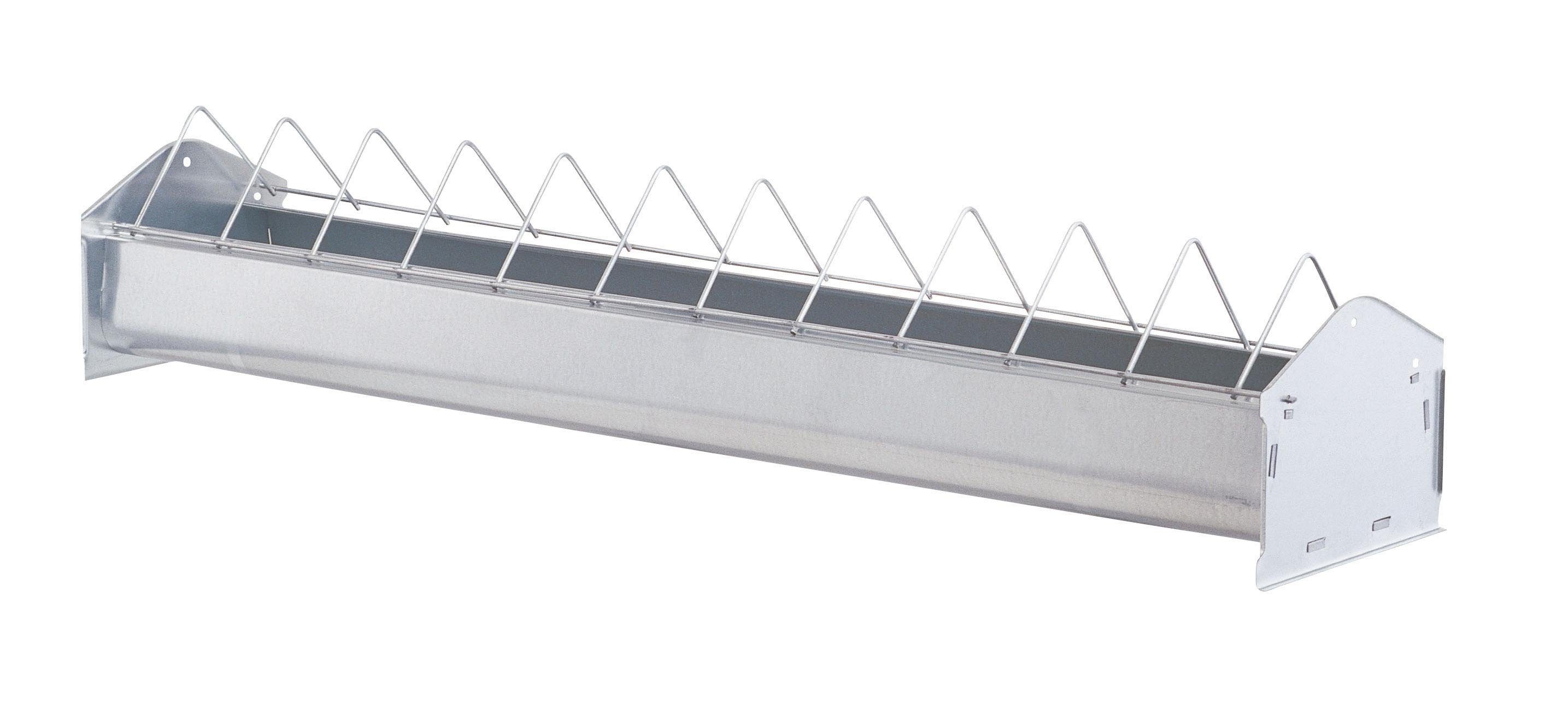 Fritz Göbel Futterspender Göbel Futtertrog, 100 cm, Metall für Hühner, 70775