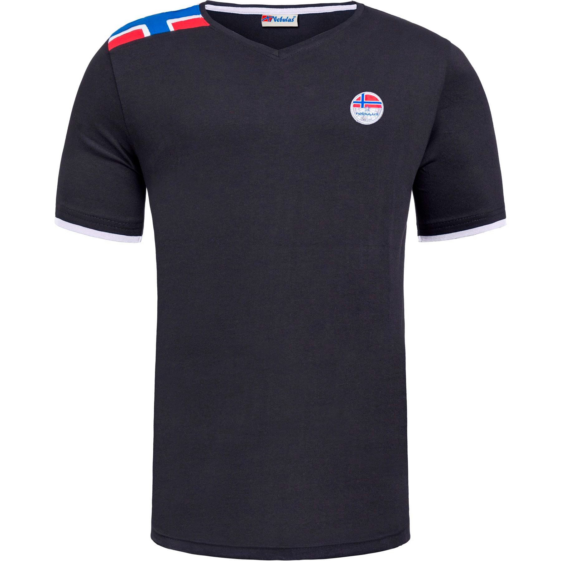 Nebulus T-Shirt NORRY, P6860 - Herren, schwarz-weiß, M