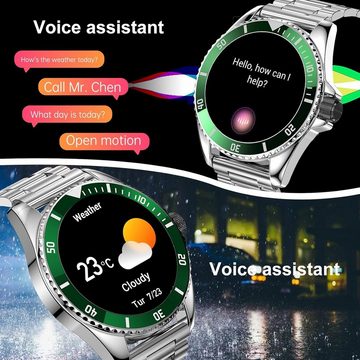 YYKY Smartwatch (1,39 Zoll, Android, iOS), mit Telefonfunktion Fitness Tracker Sleep Monitor Pedometer, Calories
