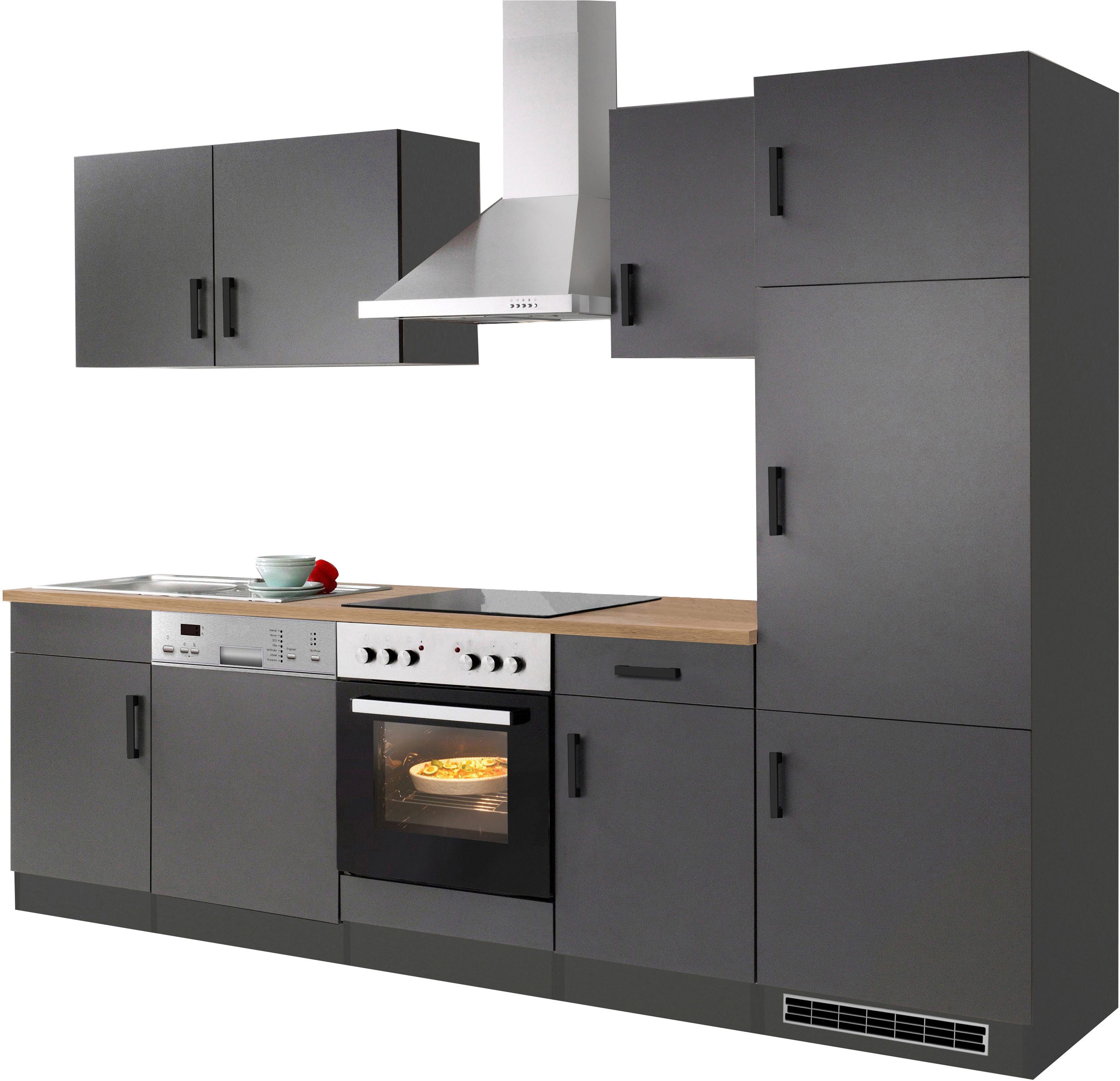 KOCHSTATION Küchenzeile KS-Toronto, Breite 280 cm, mit E-Geräten günstig online kaufen