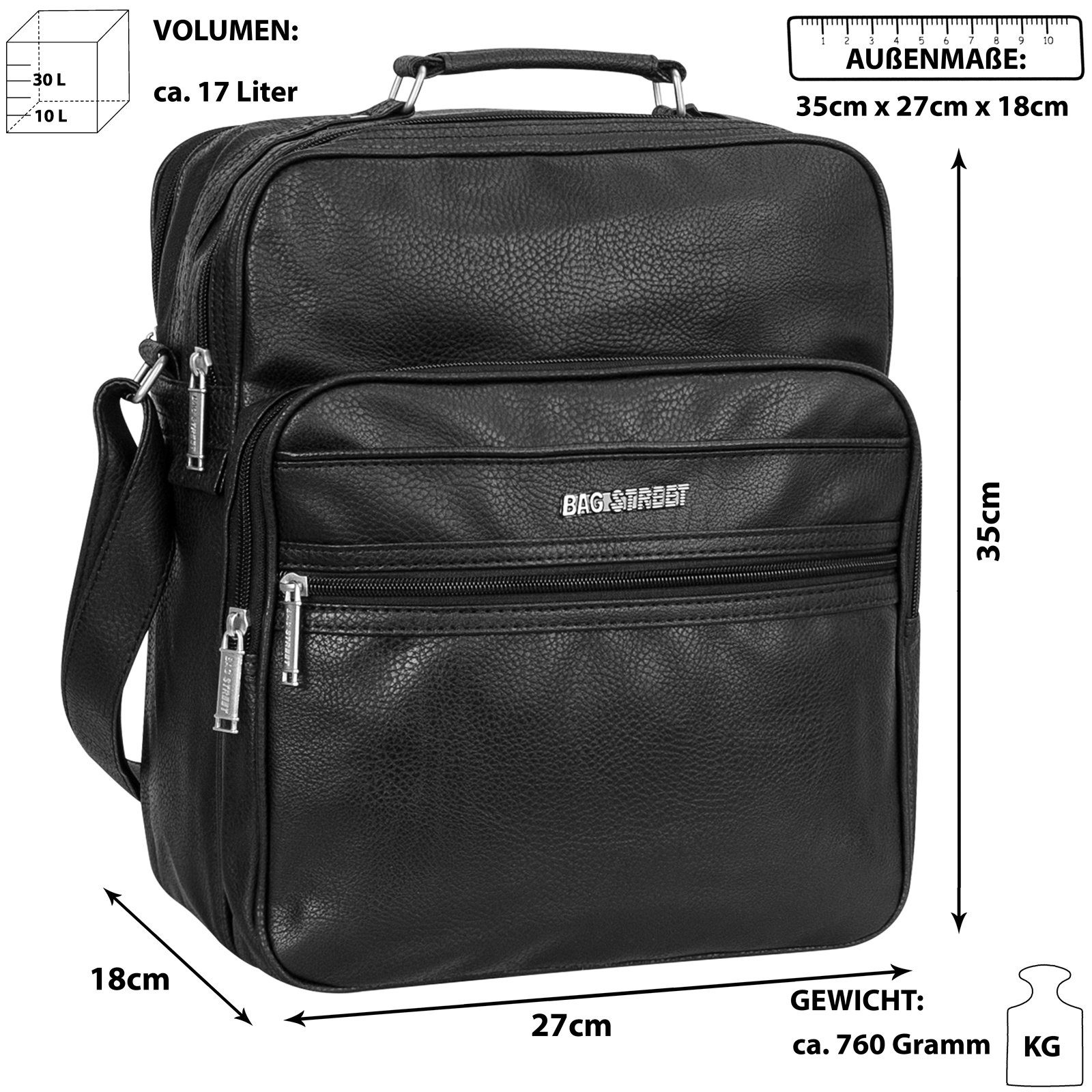 BAG STREET Umhängetasche Bag Street Herrentasche Arbeitstasche Flugbegleite günstig online kaufen