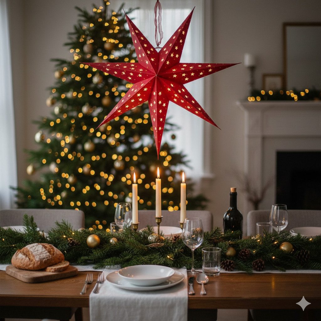 Montegoni LED Stern ca. 60cm Papierstern mit LED Beleuchtung, Beleuchtete W günstig online kaufen