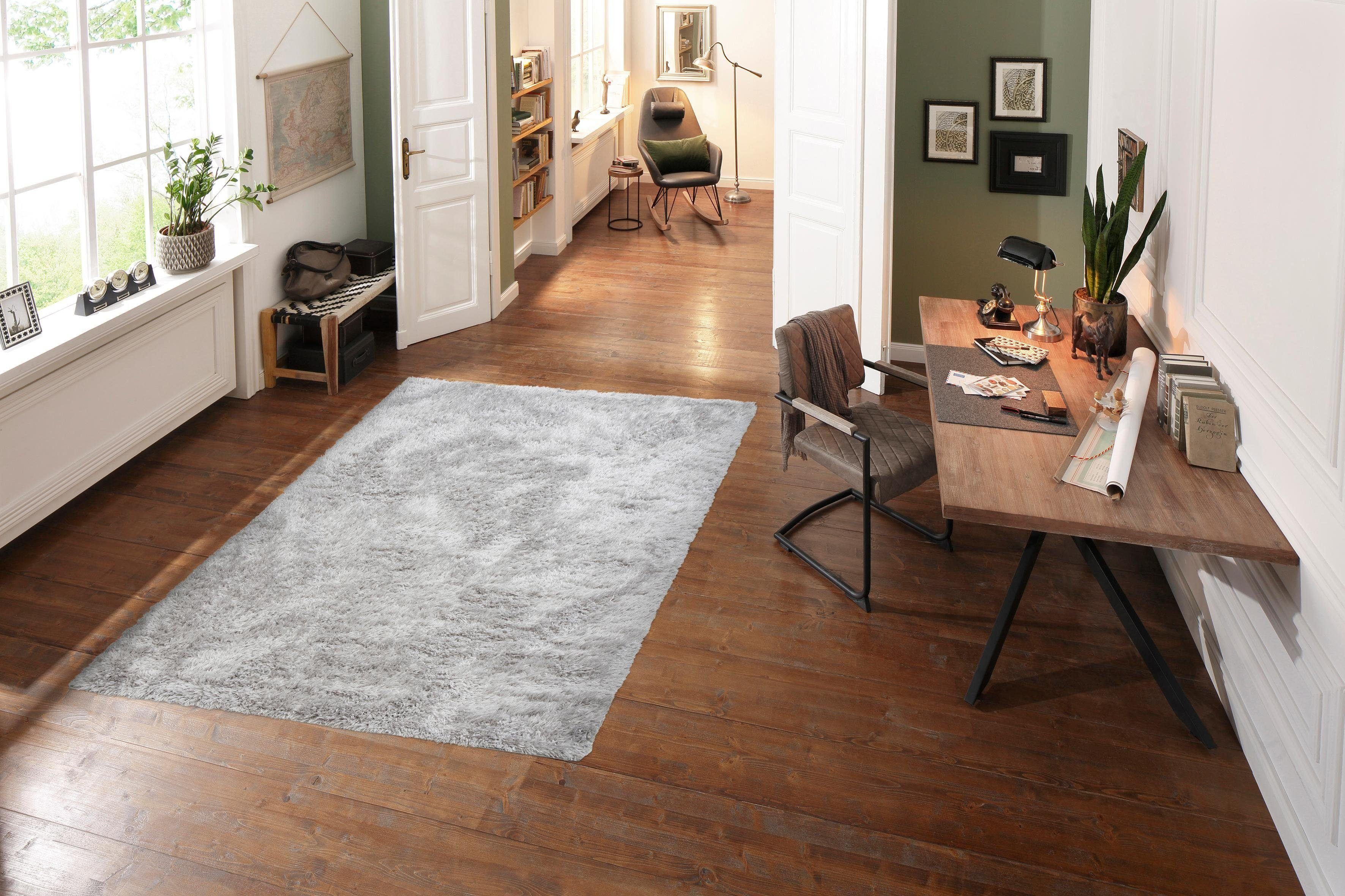 my home Hochflor-Teppich Boldo, rechteckig, Höhe: 50 mm, besonders weich du günstig online kaufen