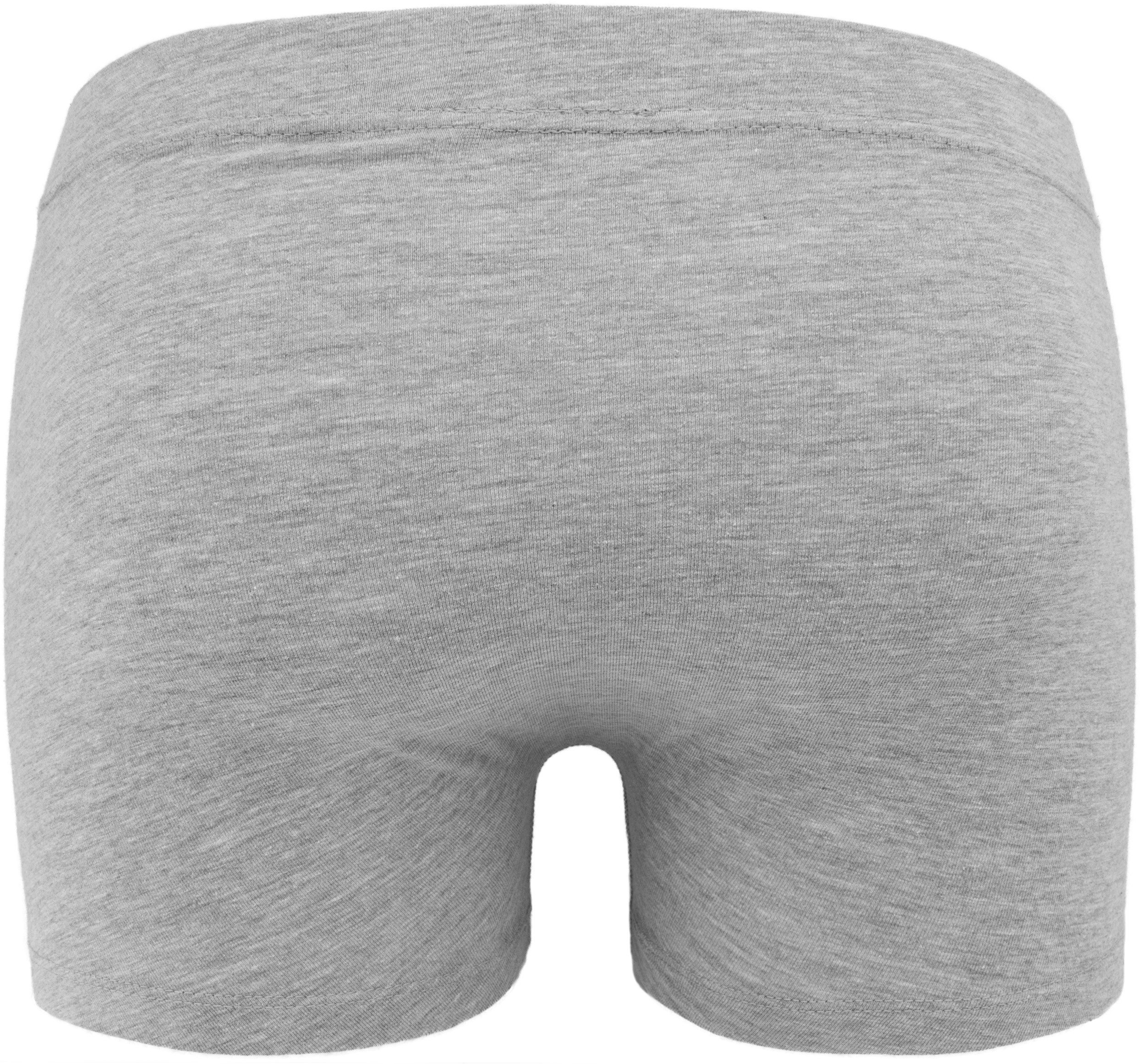 BRUBAKER Boxershorts 6er Pack Retro Unterhosen aus Baumwolle - Herren Unterwäsche (Set, 6-St., Schwarz, Anthrazit und Grau) Klassische Boxer für Männer