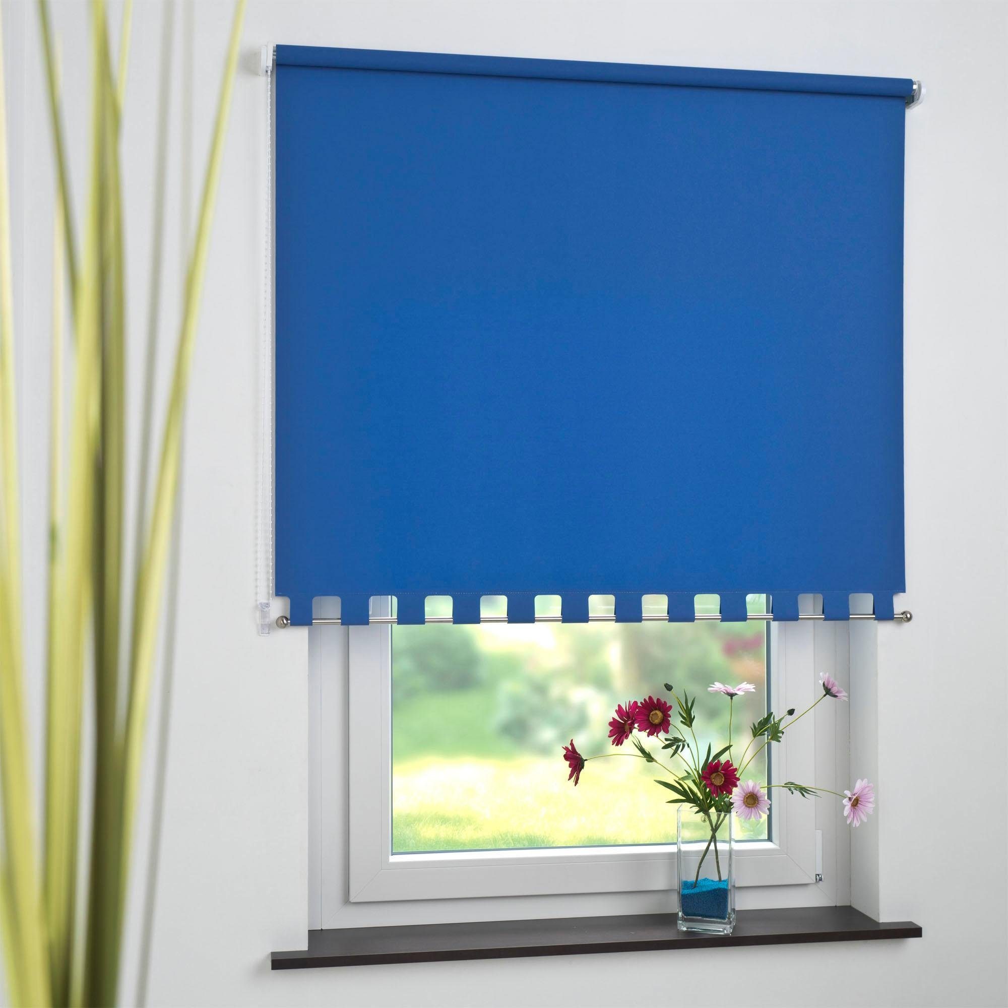 Seitenzugrollo, Liedeco, Lichtschutz, mit Bohren, verschraubt, günstig online kaufen