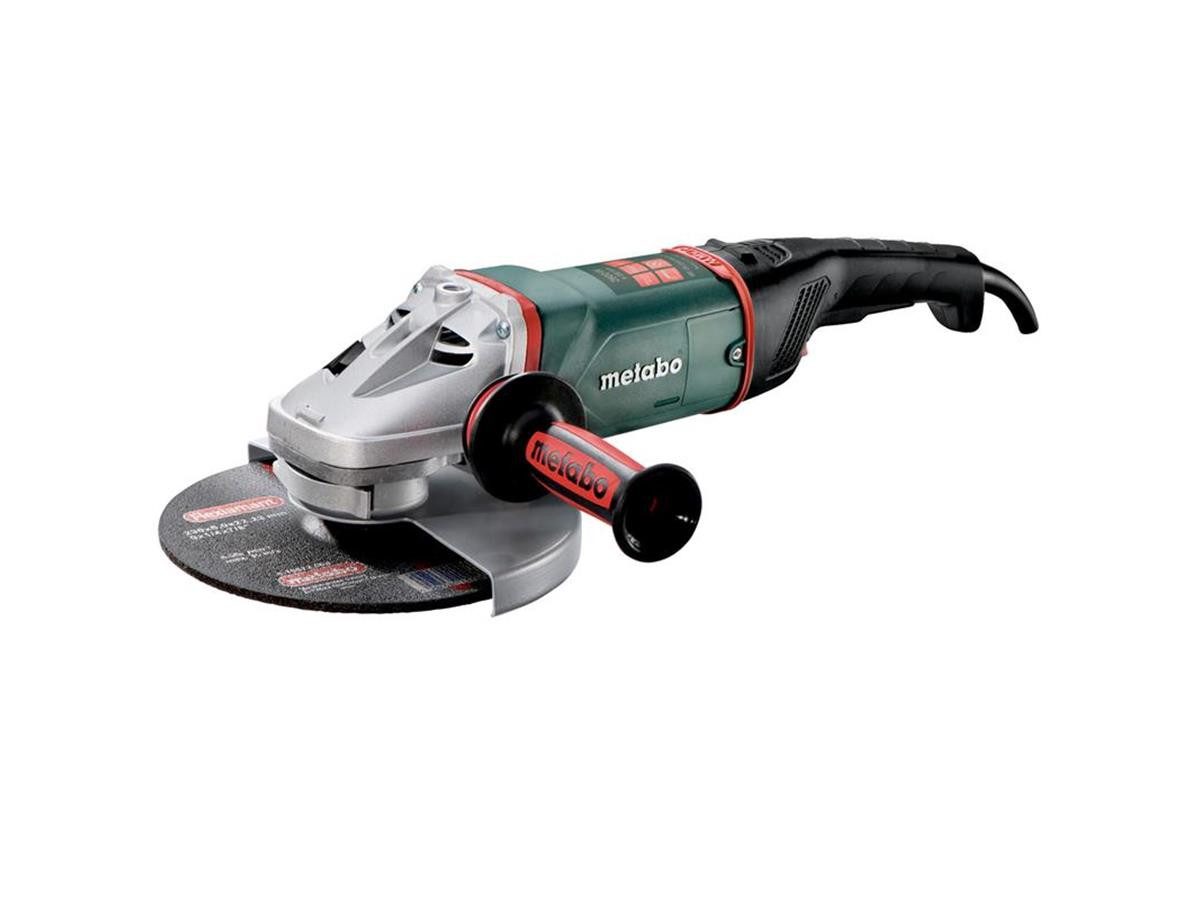 metabo Winkelschleifer WE 26-230 MVT Quick, max. 2600 U/min, (Set, 5 tlg), mit Sanftanlauf, elektronischer Überlastungs- und Wiederanlaufschutz