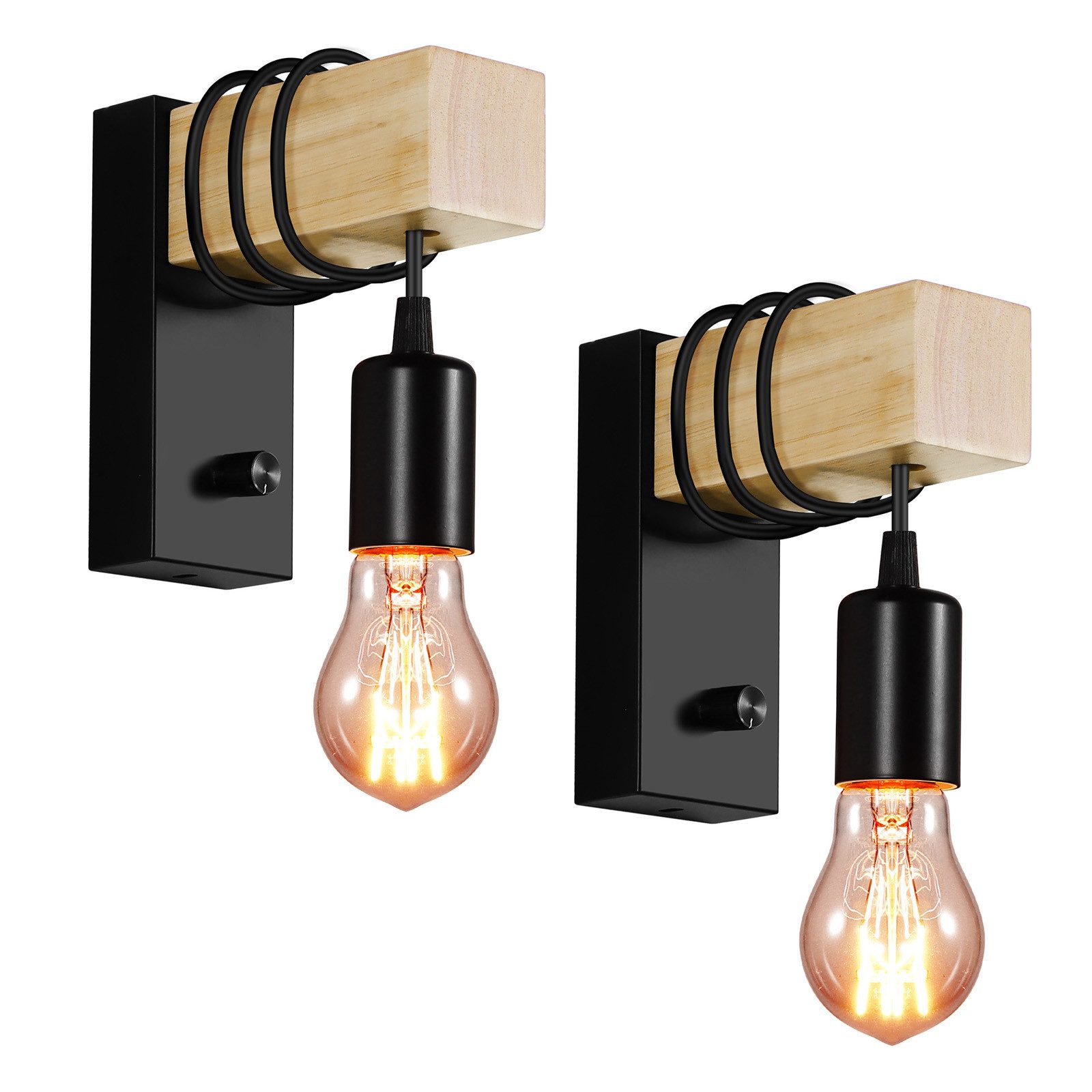 BlingBin Wandleuchte Innen Vintage Dimmbar Wandlampe günstig online kaufen