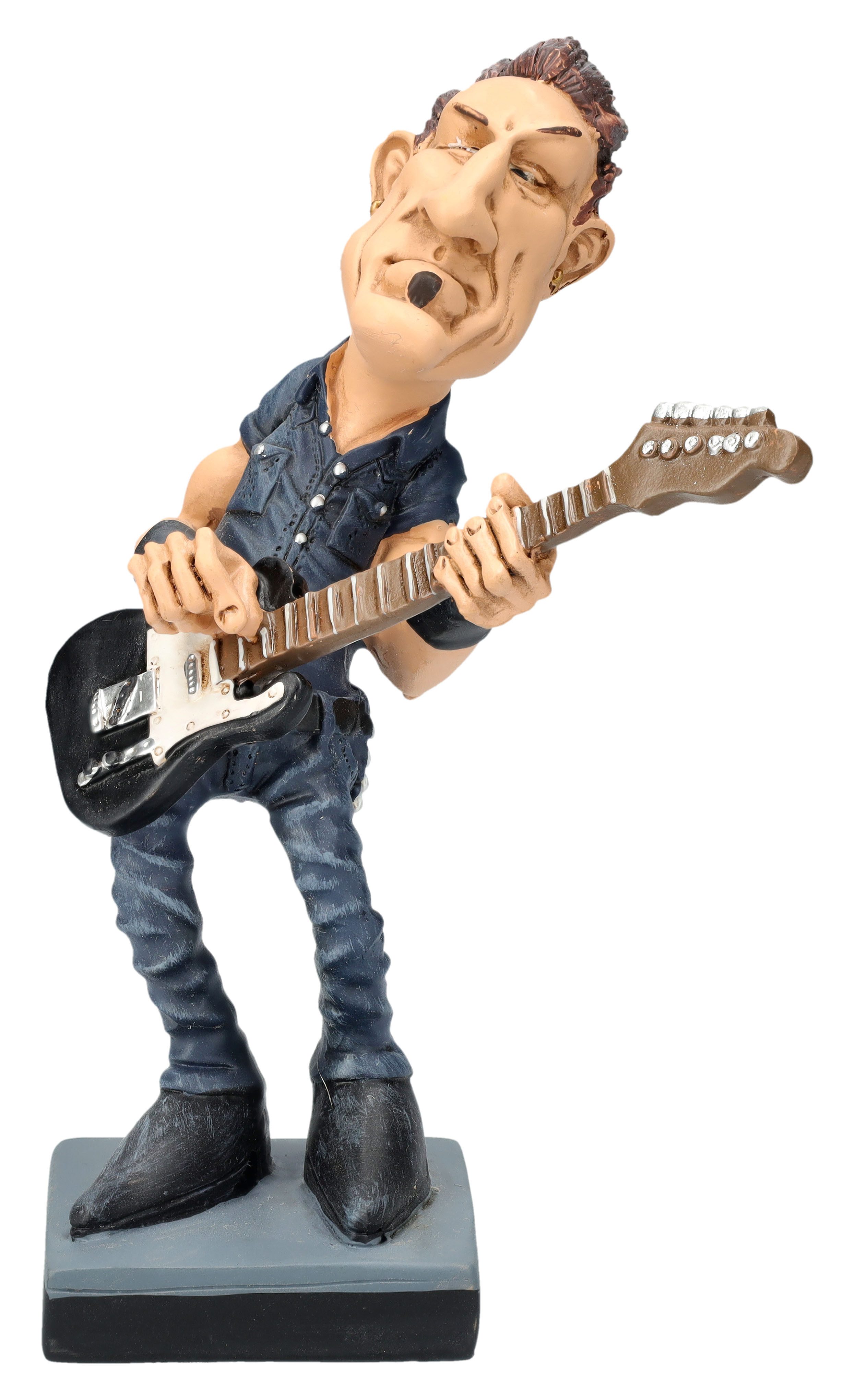 Dekofigur Bruce Figur – The Boss Rockstar Karikatur Statue 16 cm Dekofigur