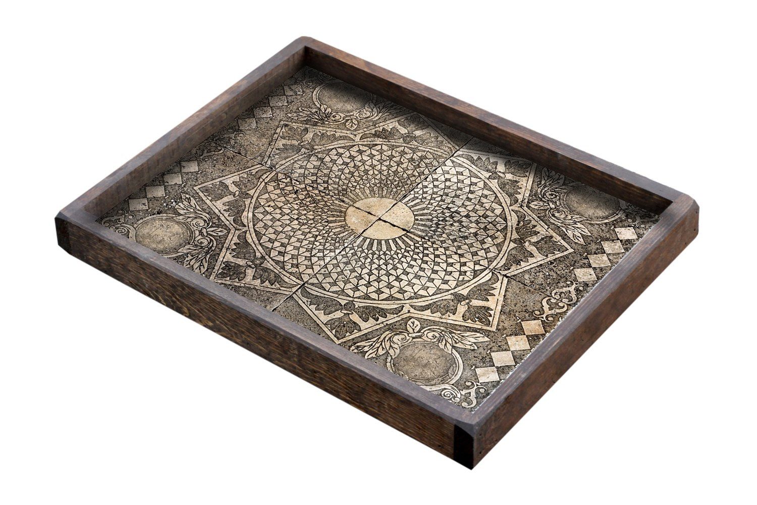 Tablett 100% WOODEN, 40 x 50 x 6 cm L0255