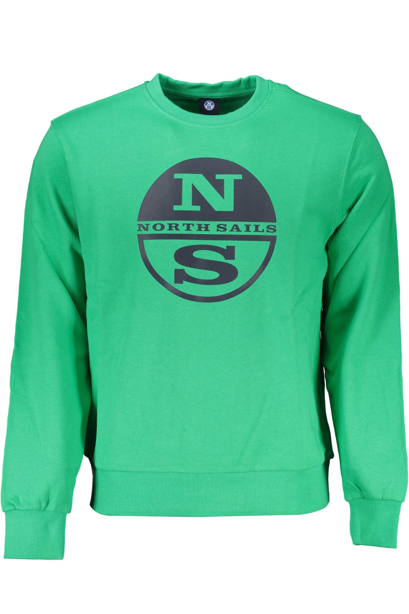 North Sails Sweatshirt Grünes Herren-Sweatshirt ohne Reißverschluss –