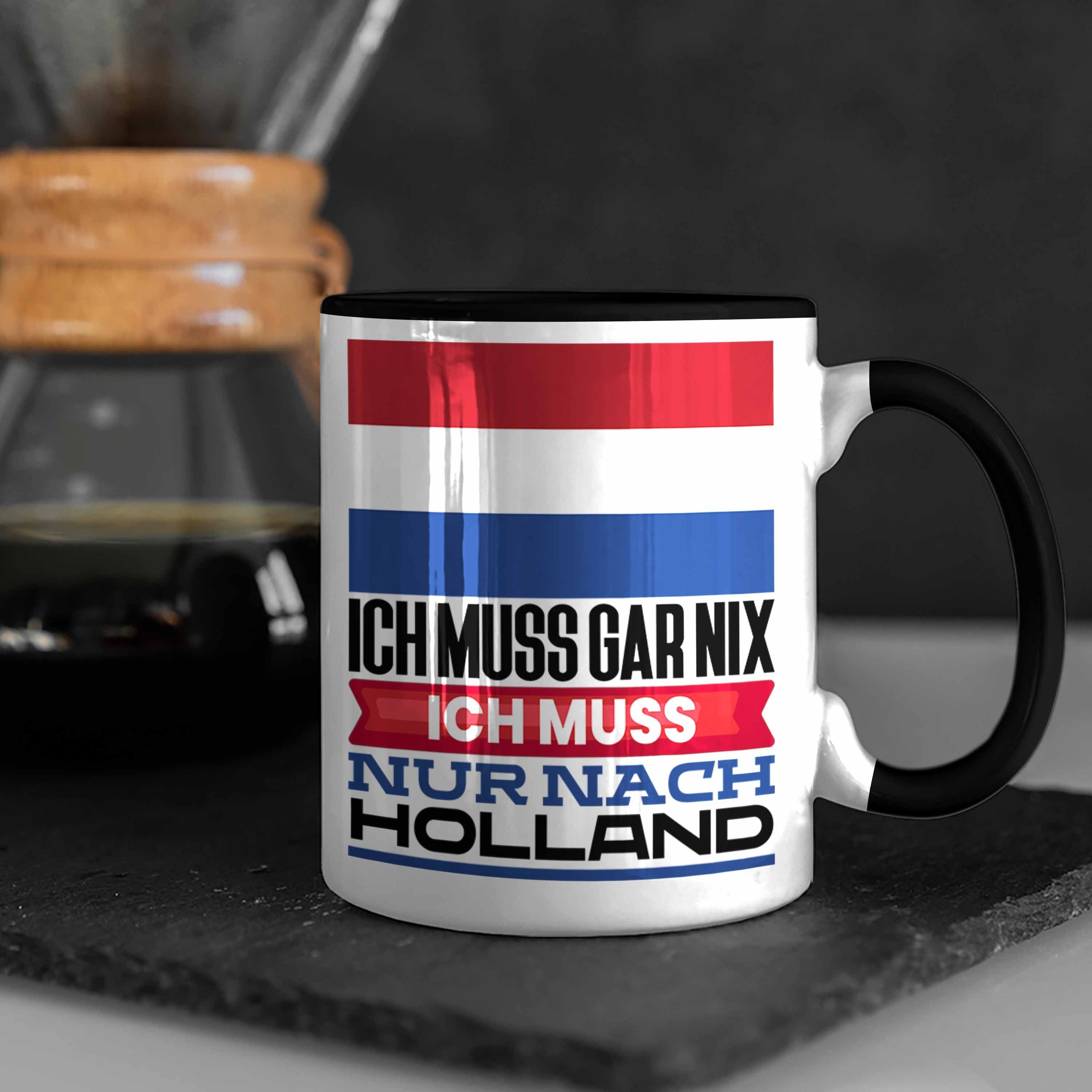 Trendation Schwarz Urlaub Geschenk Ic Holländer Geburtstag Tasse für Tasse Geschenkidee Holland