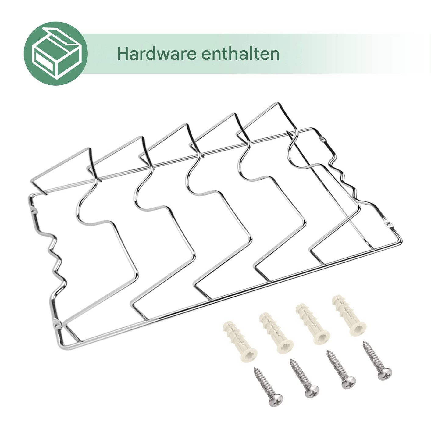 SURFOU Wandregalhalter Topfdeckelhalter Deckelhalter Topfdeckel Pfannendeckel Organizer, Wand-/Türmontierter Küchenschrank Pfannendeckel Topfdeckelhalter 1-tlg. – Bild 3 von 5