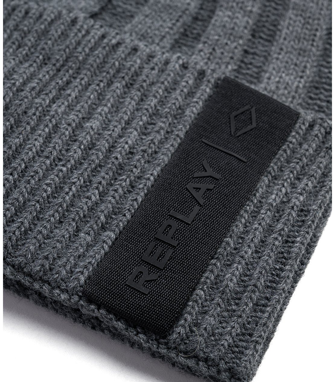 Grey Melange Replay & Mütze Schal