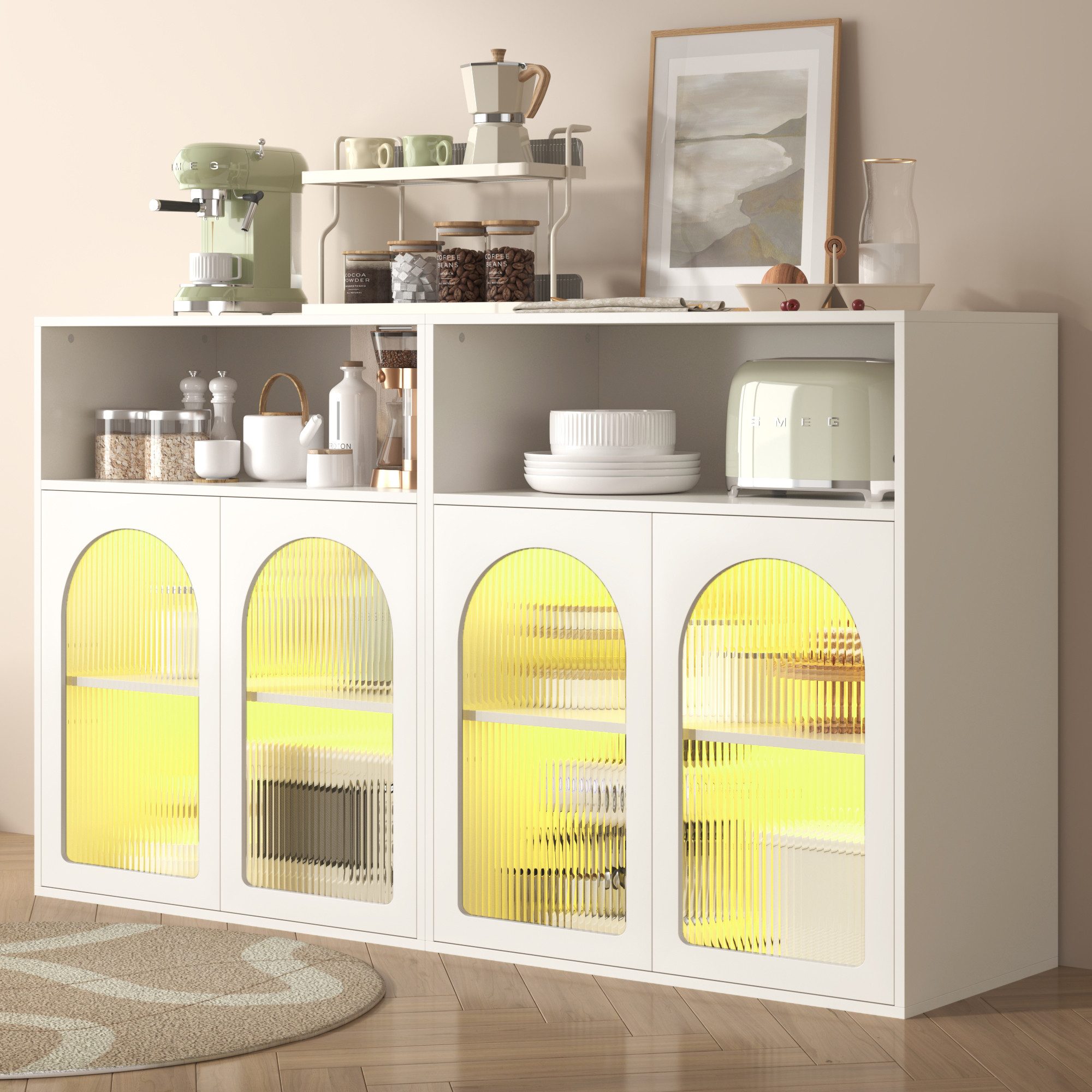 Flieks Sideboard (Set, 2 St., 140x35x90 günstig online kaufen