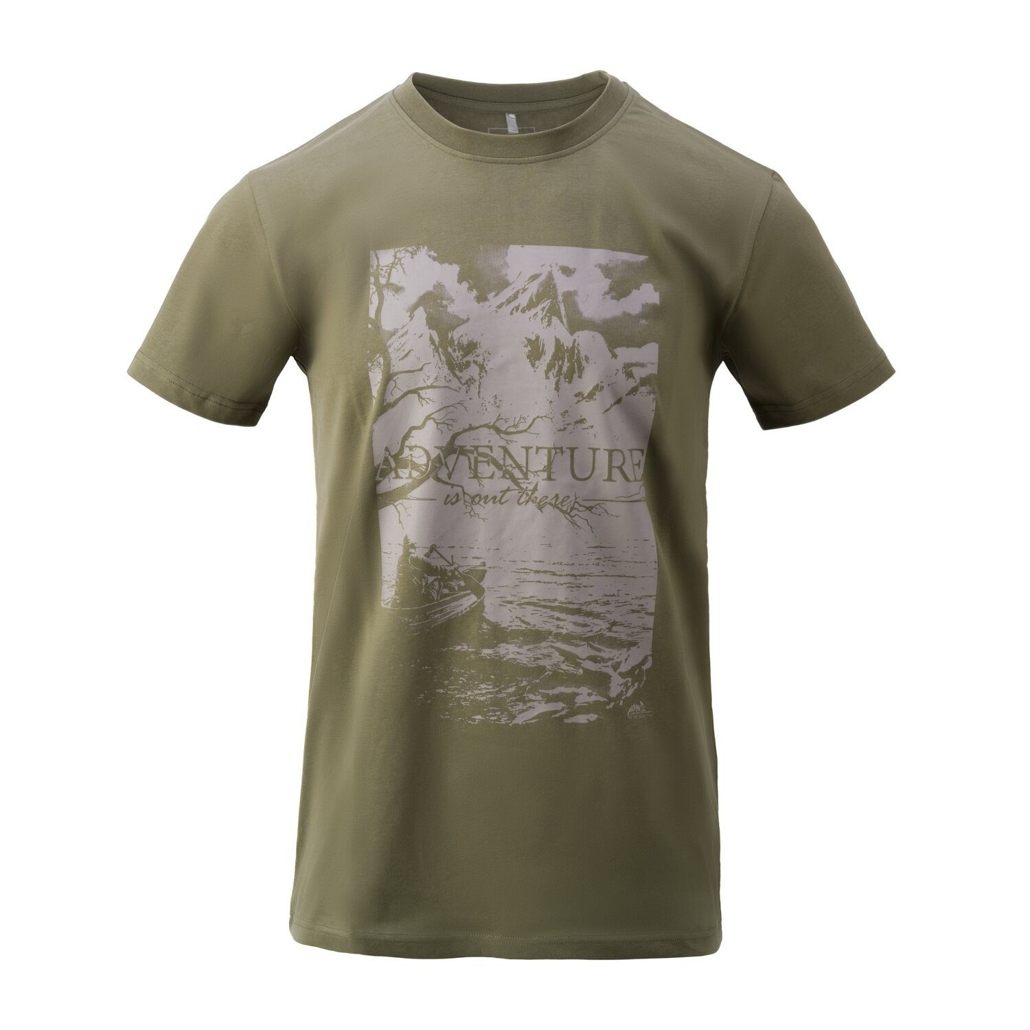 Helikon-Tex T-Shirt Helikon Tex Baumwoll T-Shirt Adventure is out there in grün (1-tlg) leicht