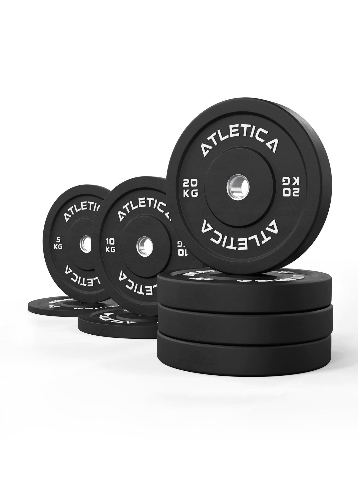 Hantelscheiben Bumper Plates Set, 110 kg