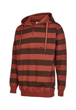 Cleptomanicx Kapuzensweatshirt Hooded Stripe mit praktischem Half-Zip