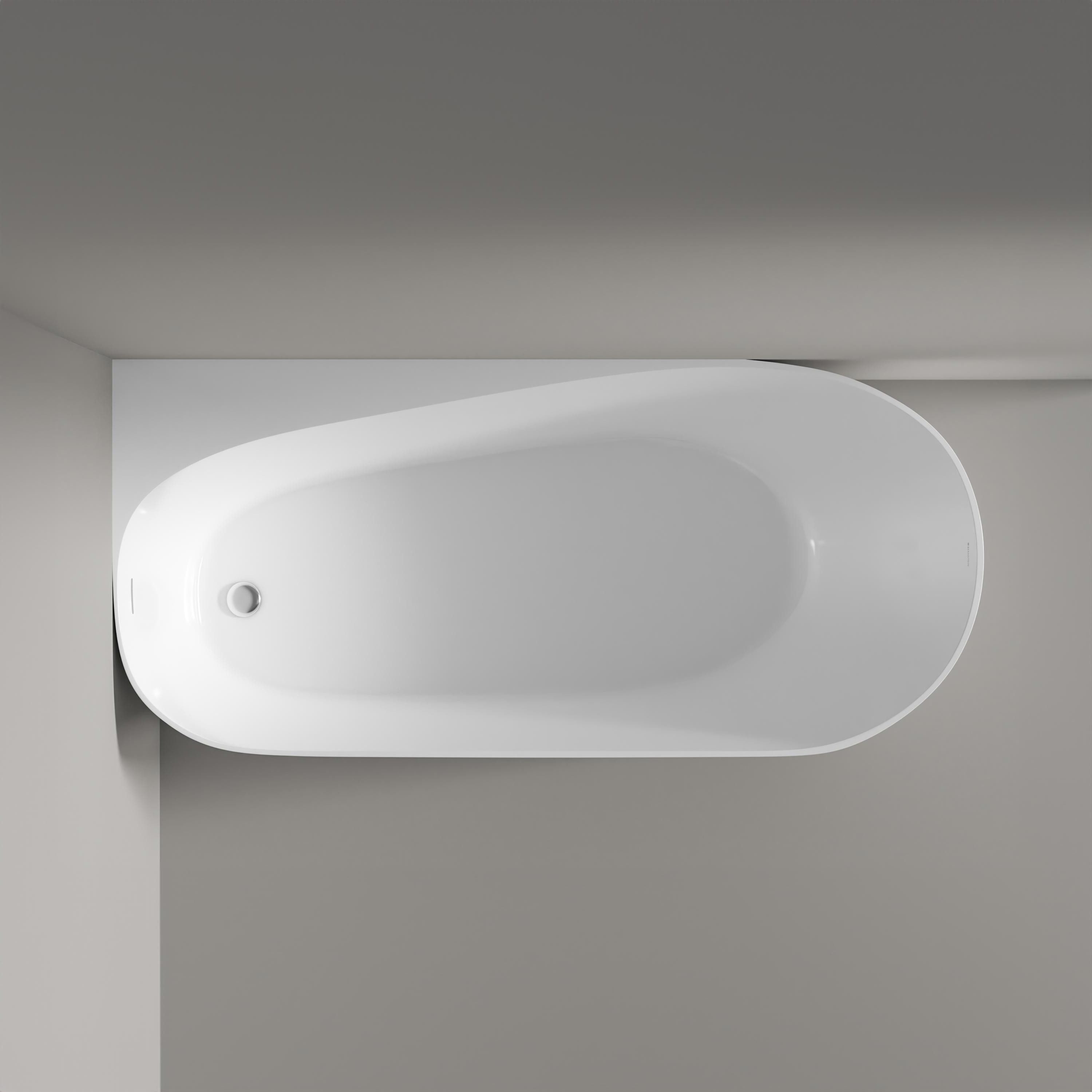 Bernstein Eckwanne ONDA CORNER LINKS, Eckbadewanne, Sanitäracryl, asymmetrisch