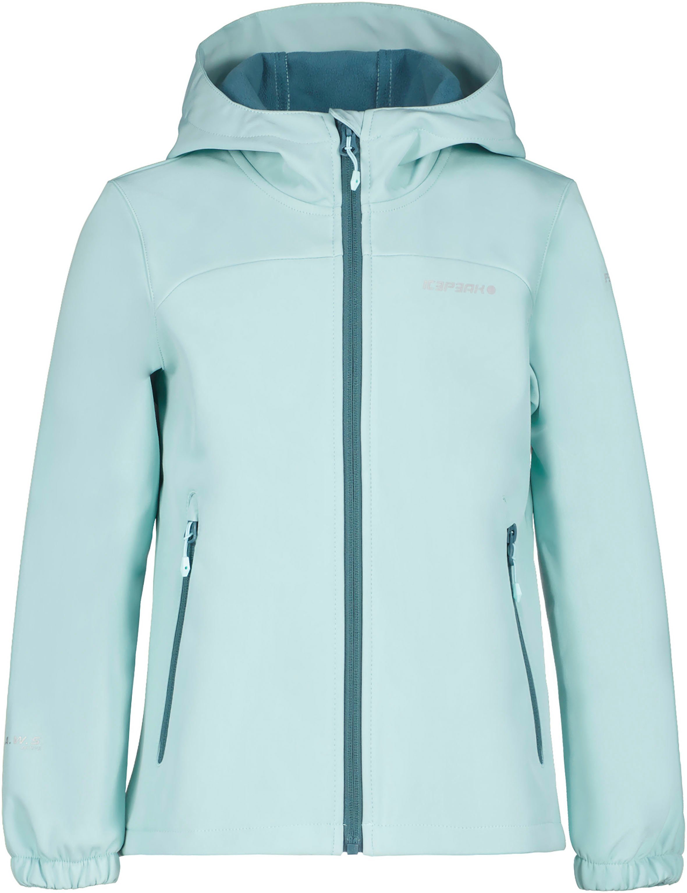 modischen green KOBRYN Icepeak mit K SOFTSHELLJACKE Logoschriftzügen light Softshelljacke