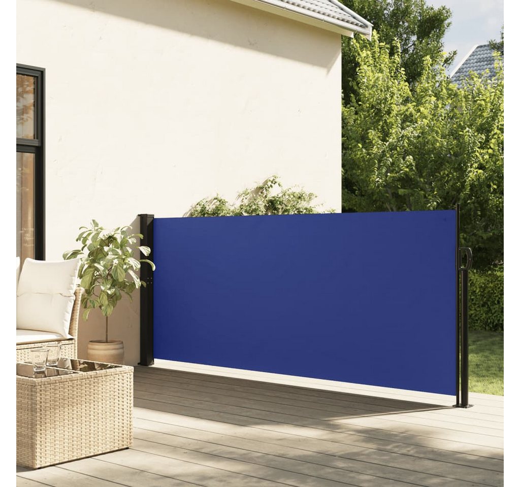 Thumbnail - vidaXL Seitenmarkise Sichtschutz Windschutz Ausziehbar Blau 120x600 cm